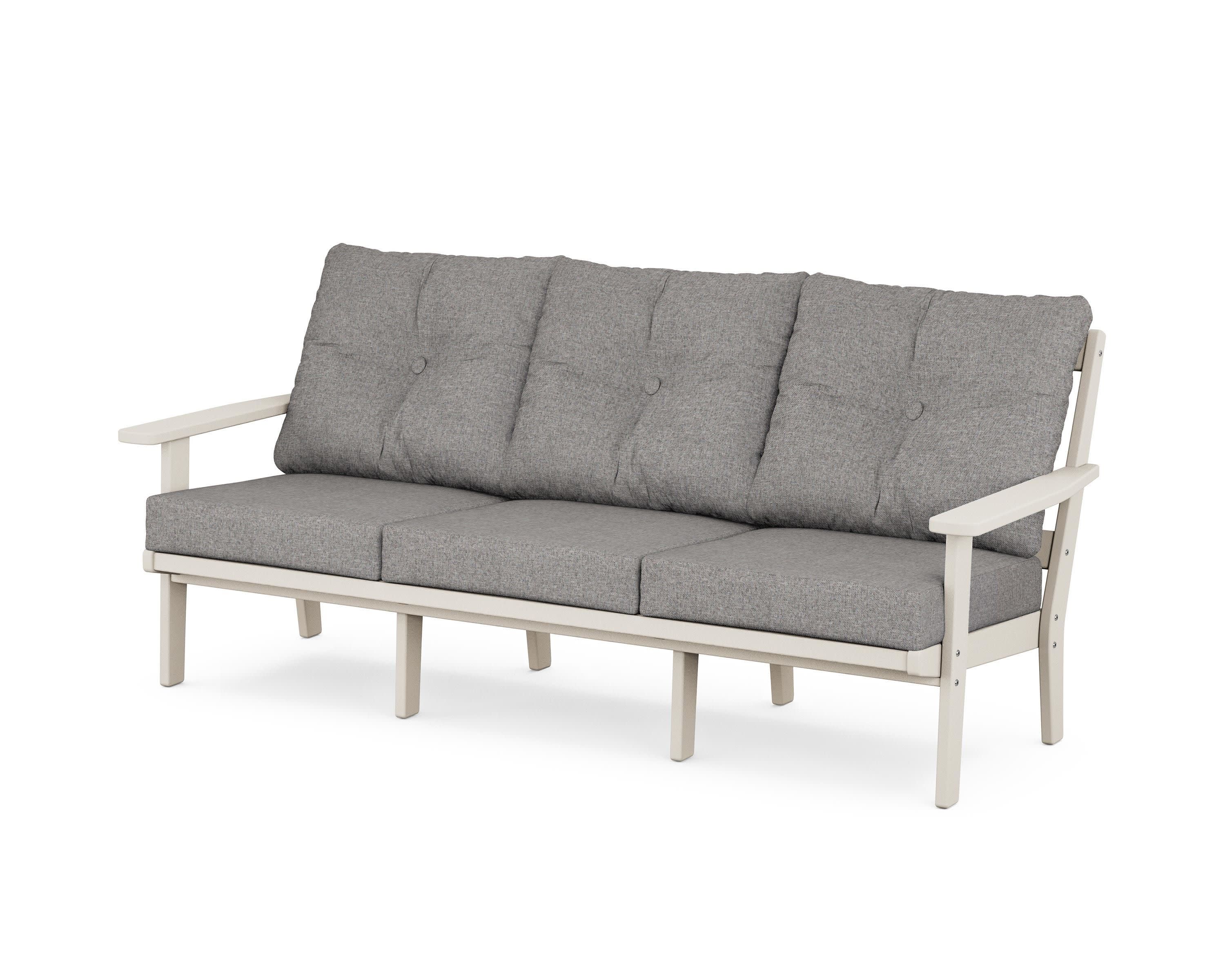 PrairieDeep Seating Sofa in Sand / Grey Mist