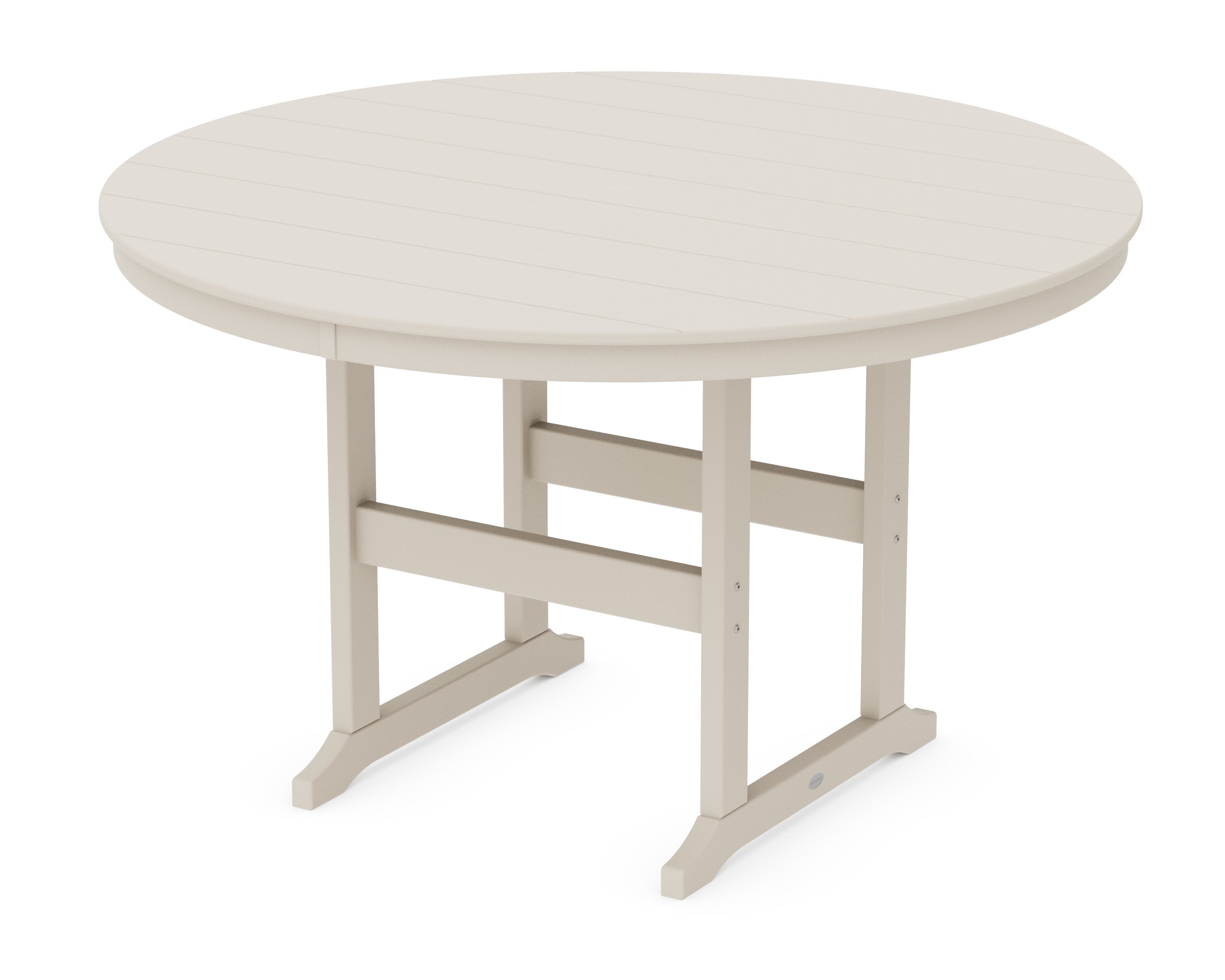 60" Round Farmhouse Counter Table in Sand