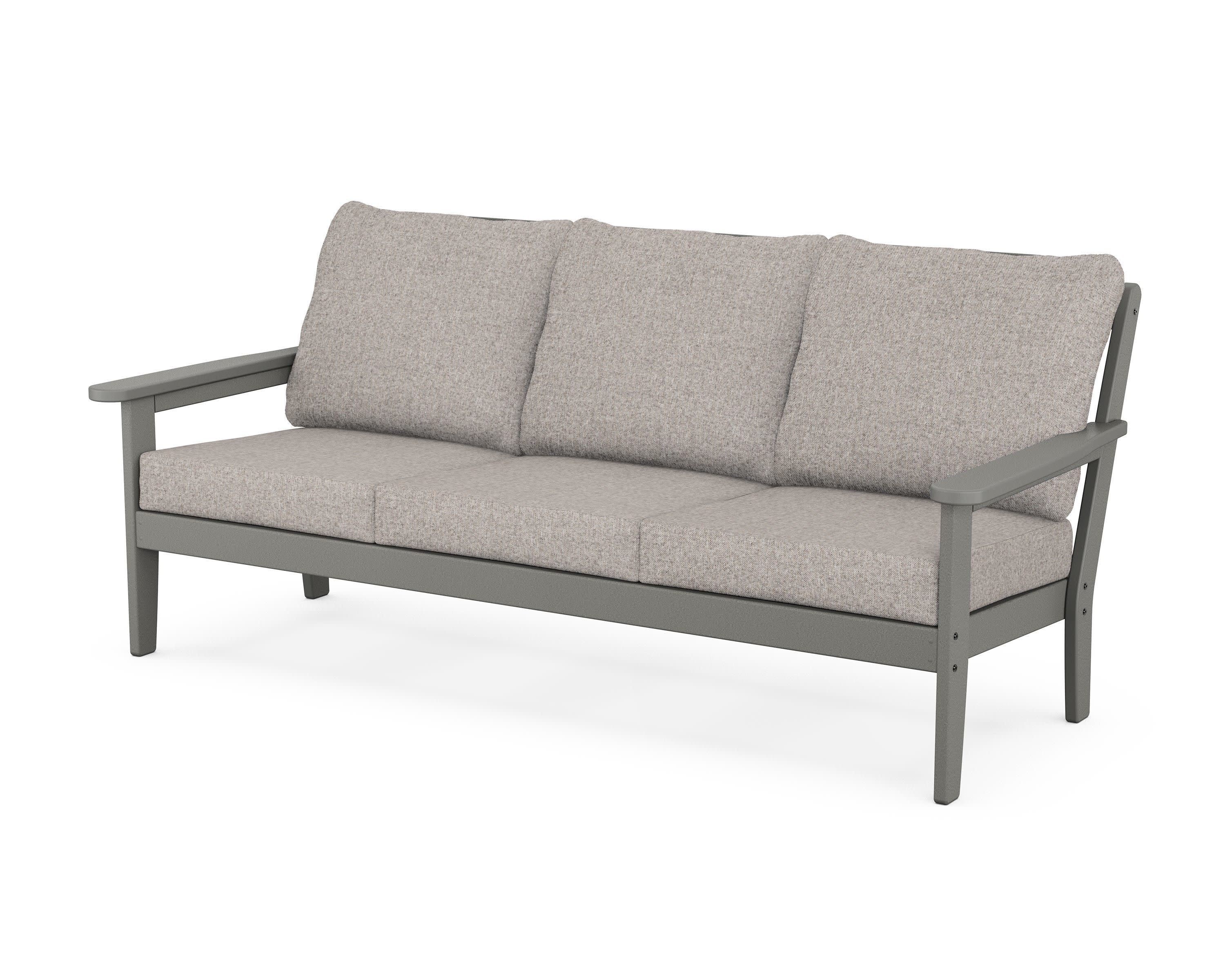 Cottage Deep Seating Sofa in Slate Grey / Weathered Tweed