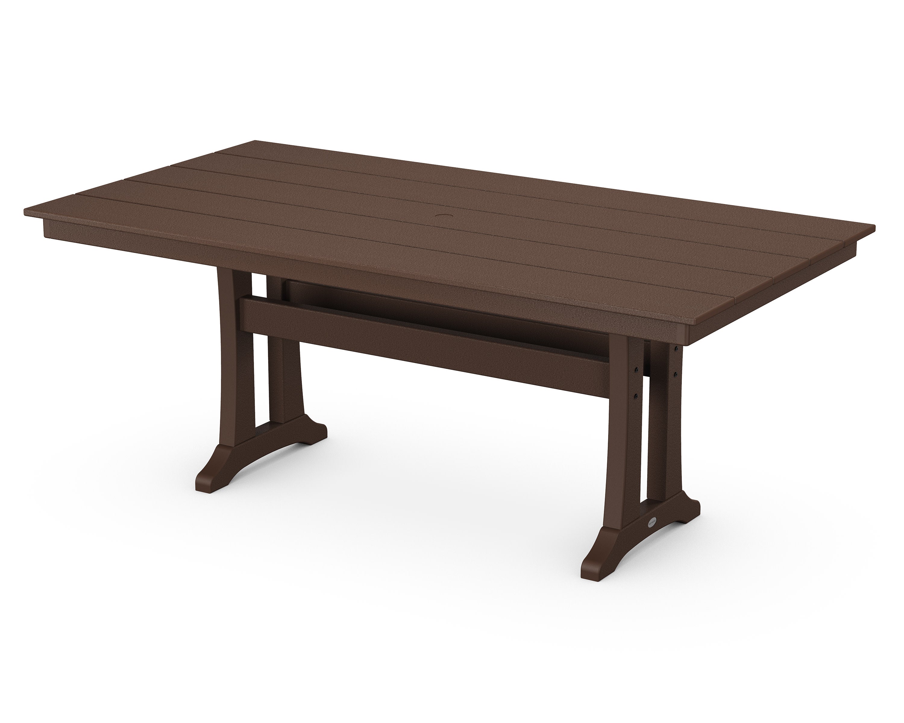 Farmhouse Trestle 37" x 72" Dining Table in Mahogany