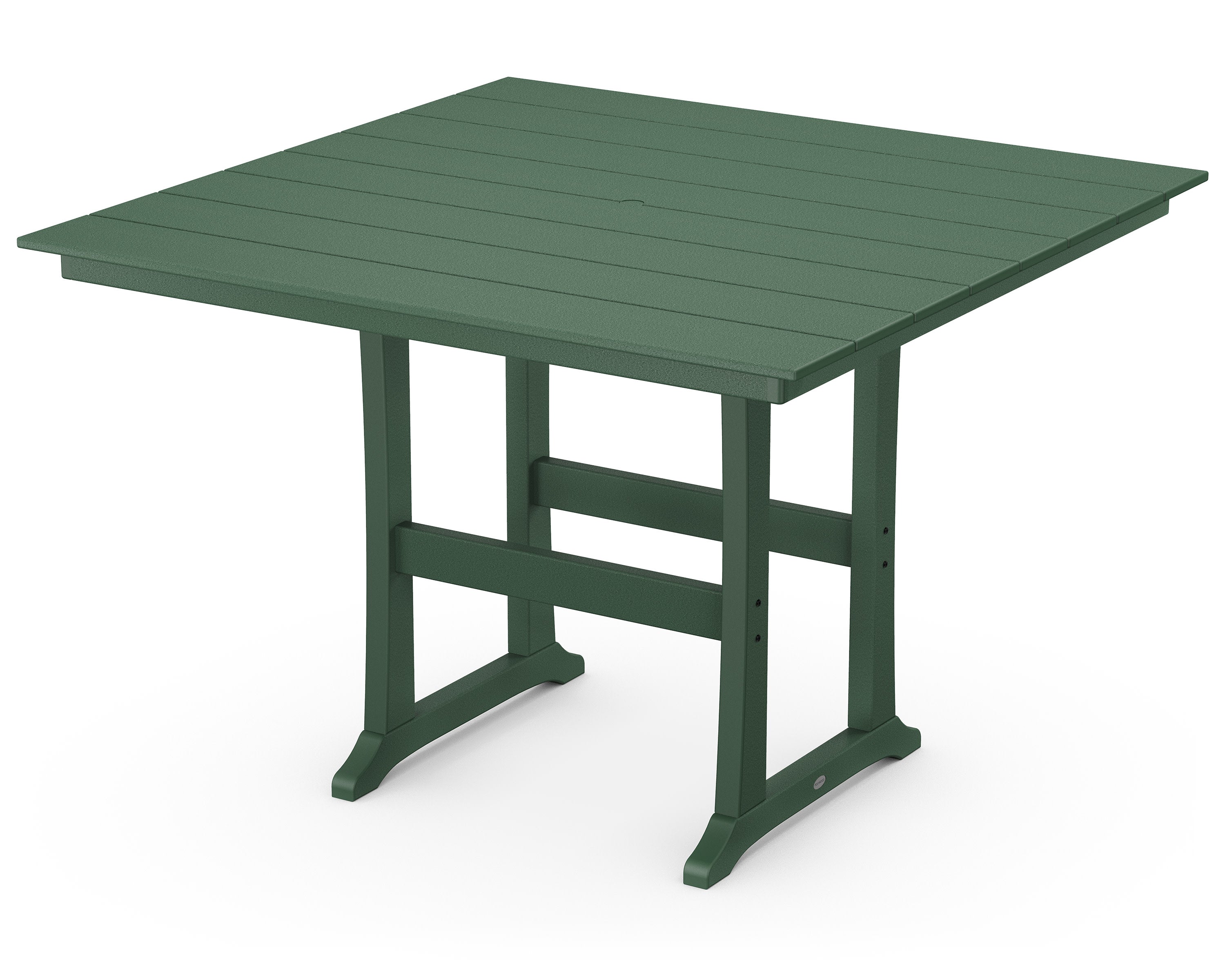 Farmhouse Trestle 59" Bar Table in Green