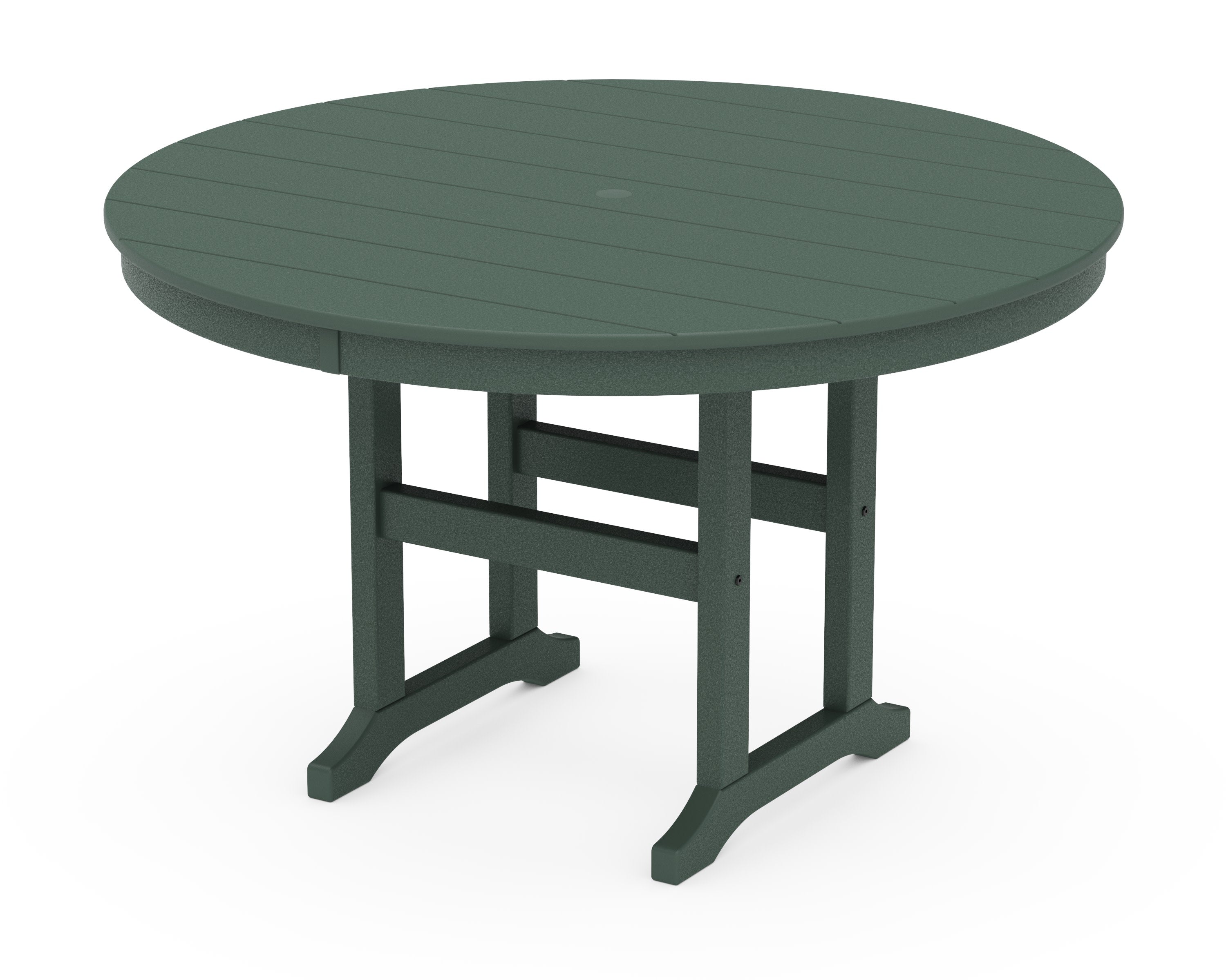 48" Round Farmhouse Dining Table in Green