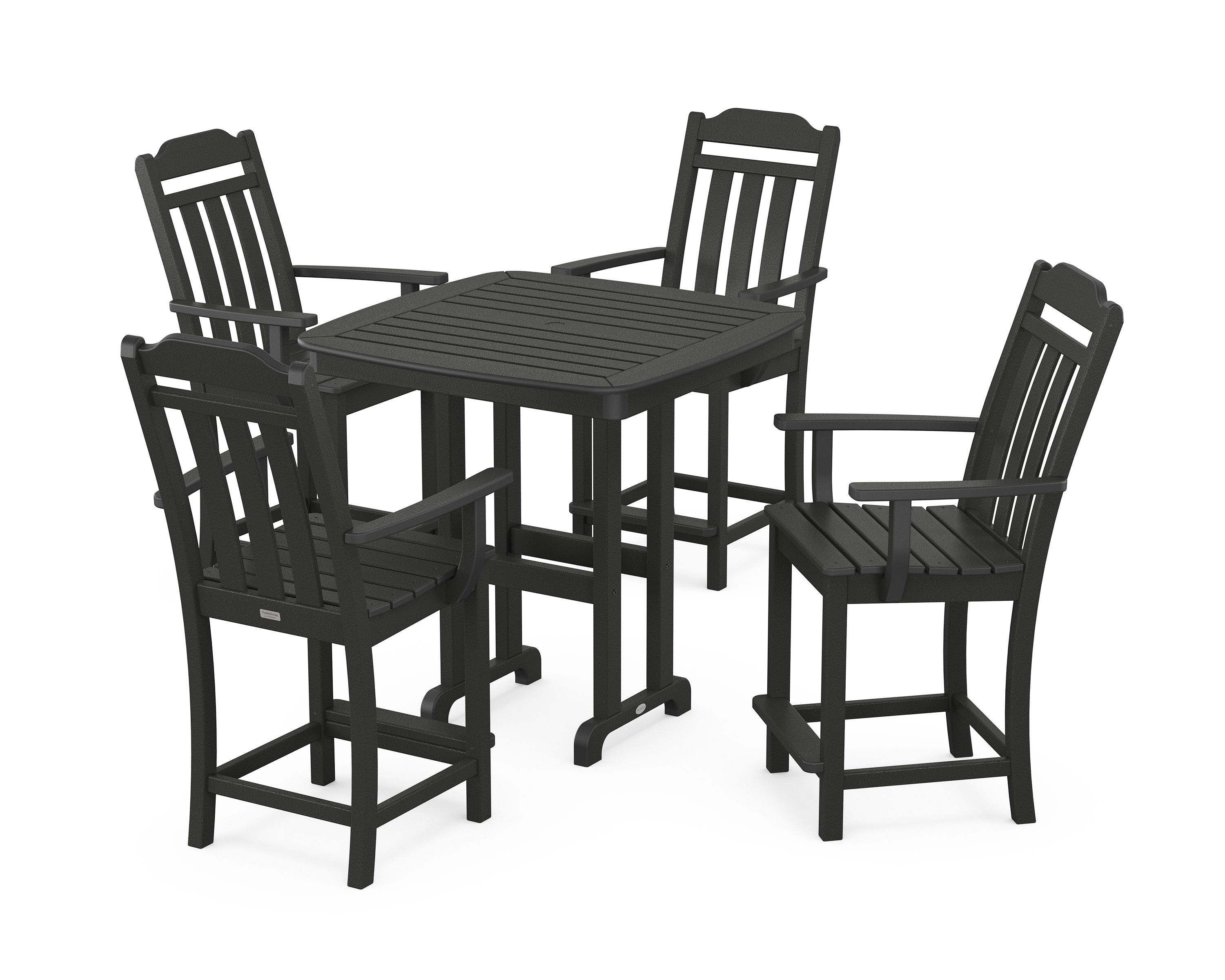 Cottage 5-Piece Counter Set in Black