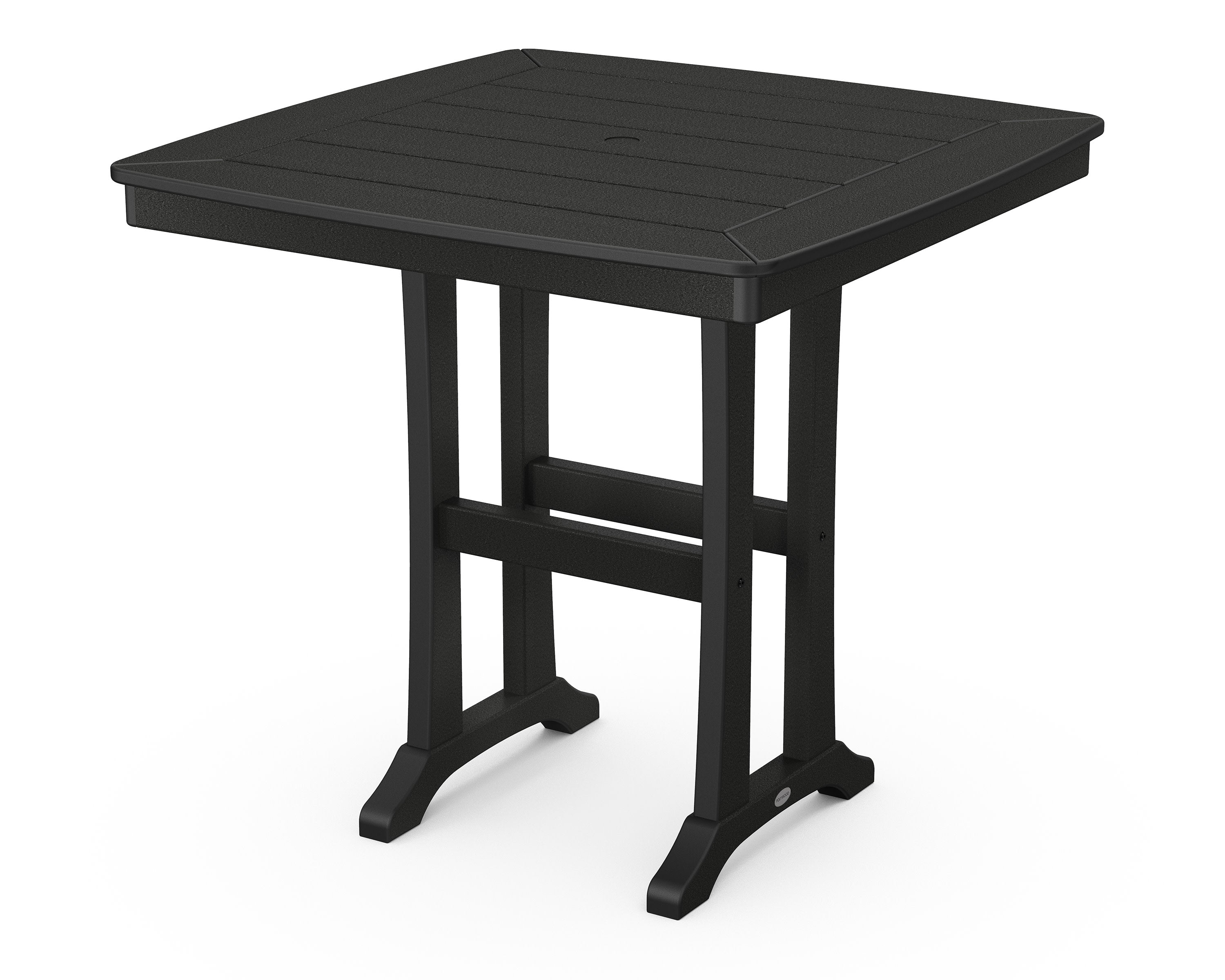 Nautical Trestle 37" Counter Table in Black