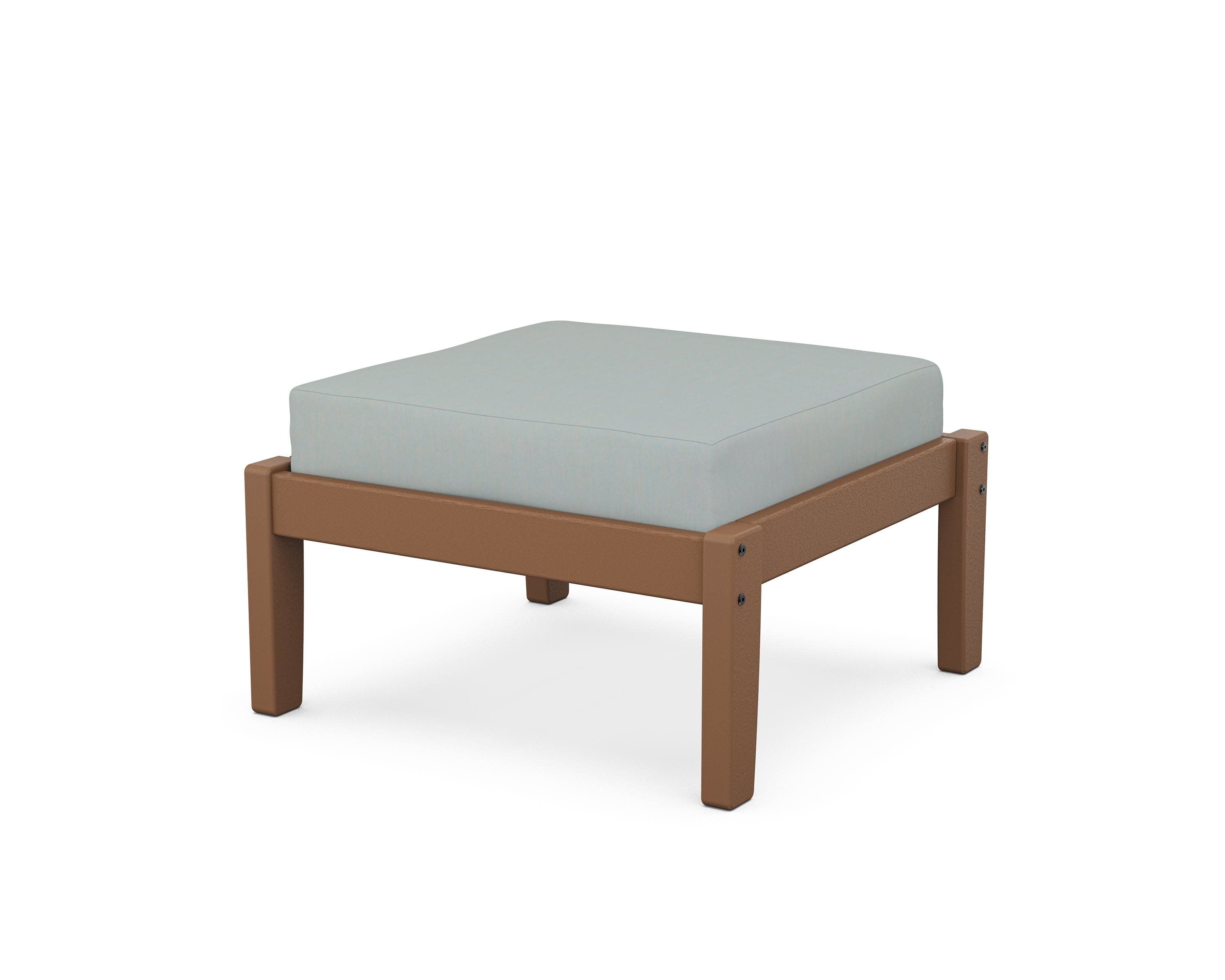 Deep Seating Ottoman in Teak / Spa