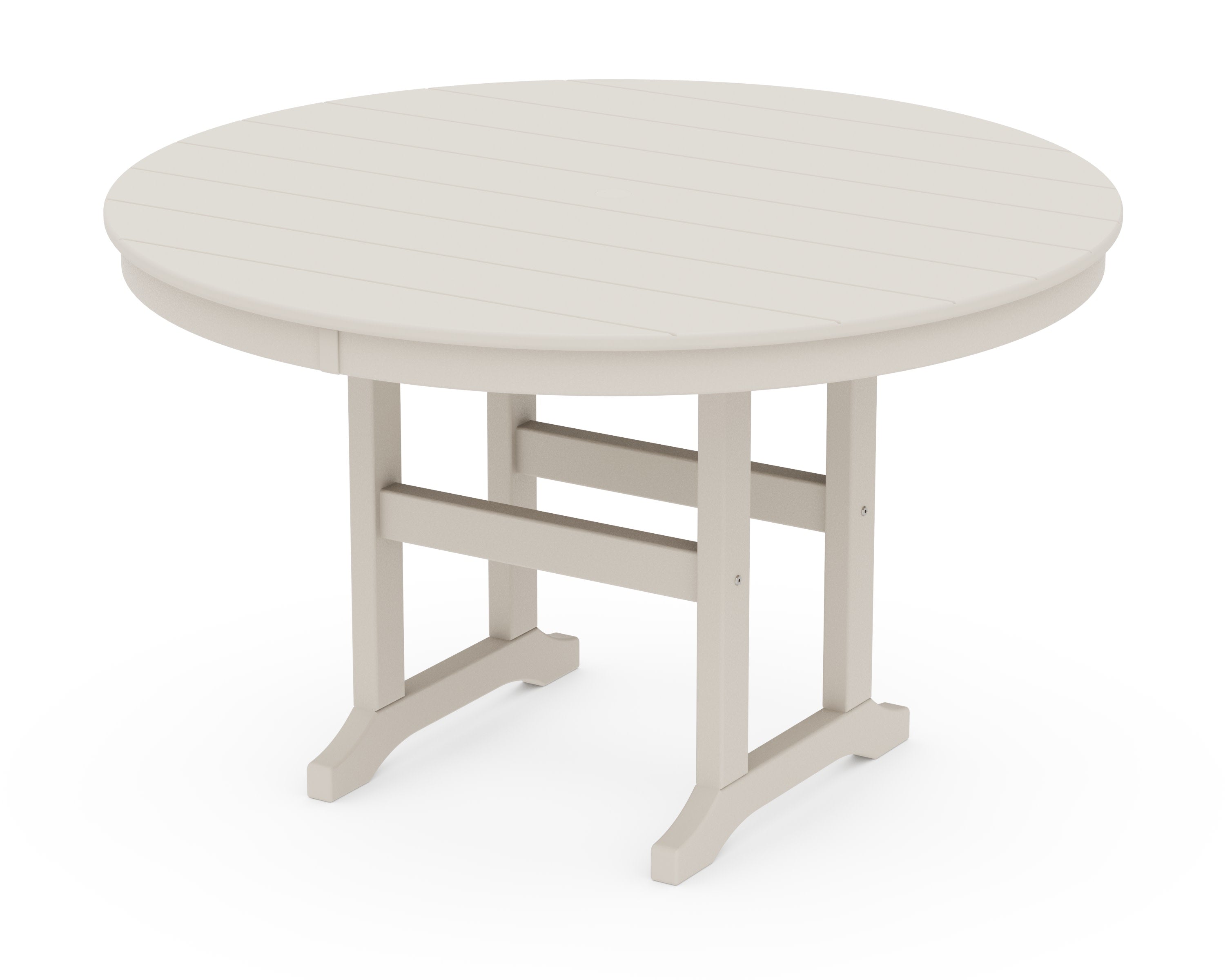 48" Round Farmhouse Dining Table in Sand