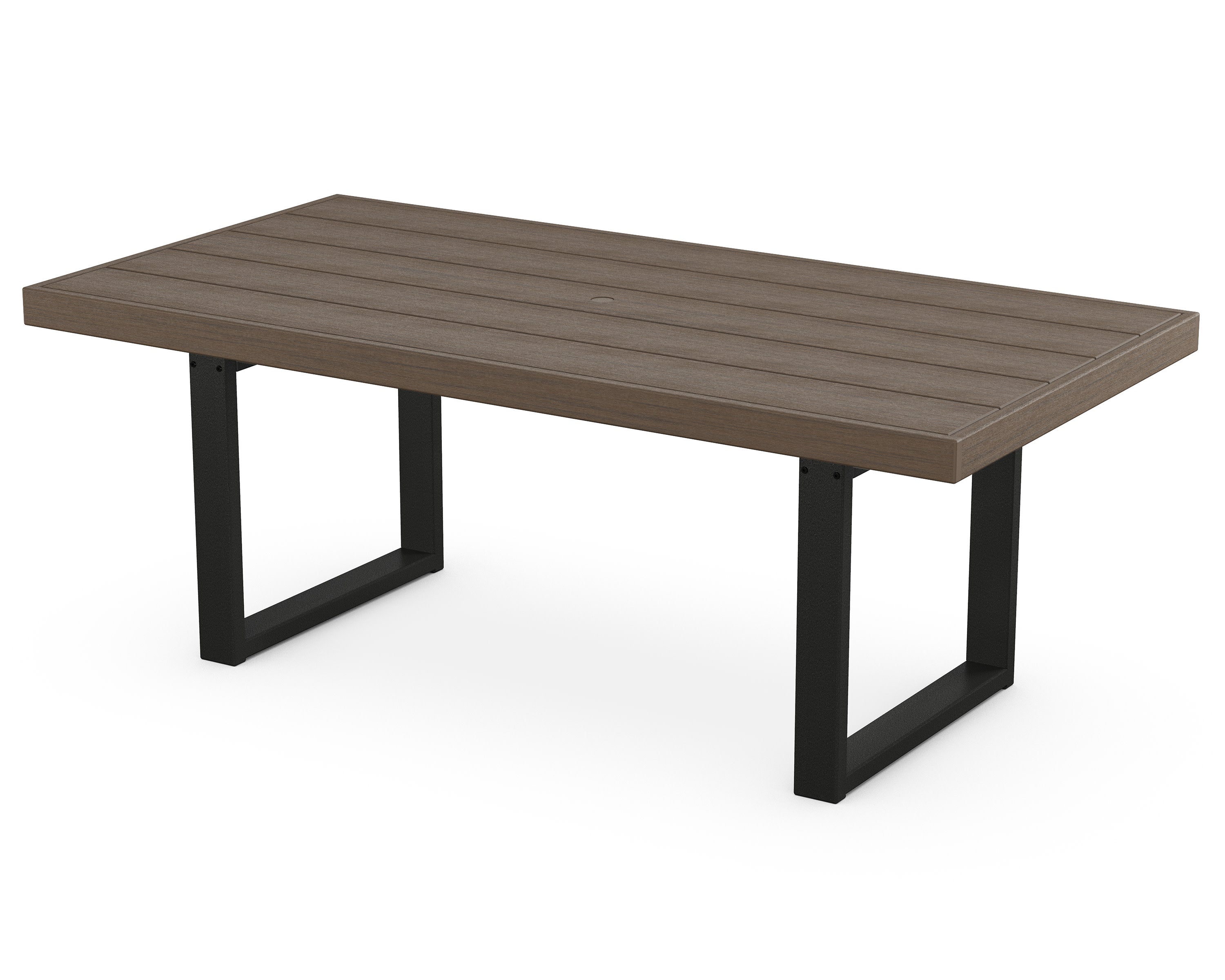 EDGE 40" x 78" Dining Table in Black / Kona