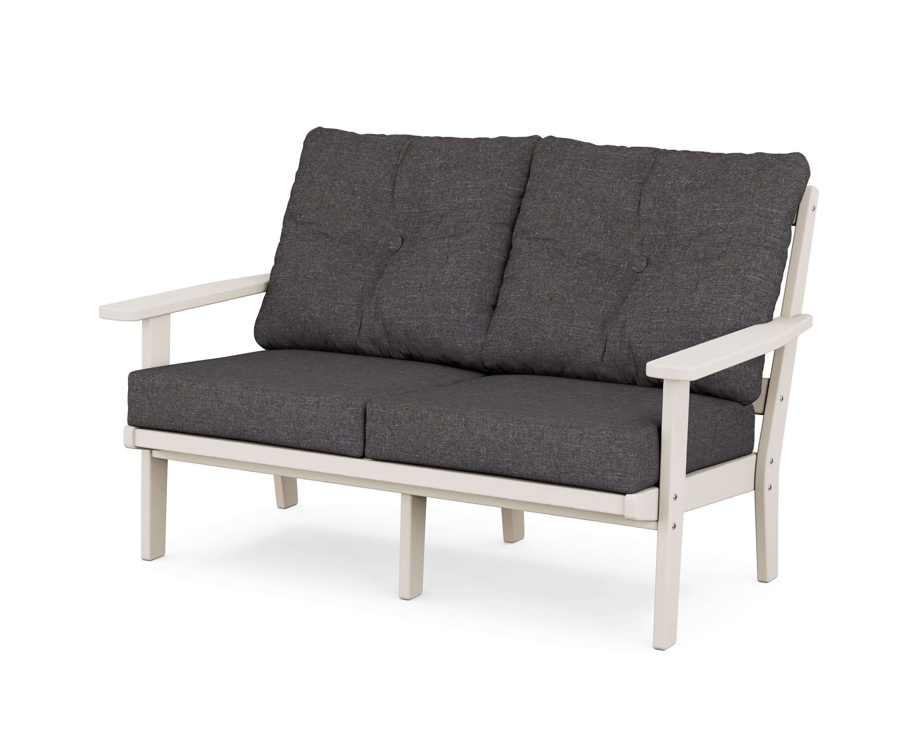 Prairie Deep SeatingLoveseat in Sand / Ash Charcoal
