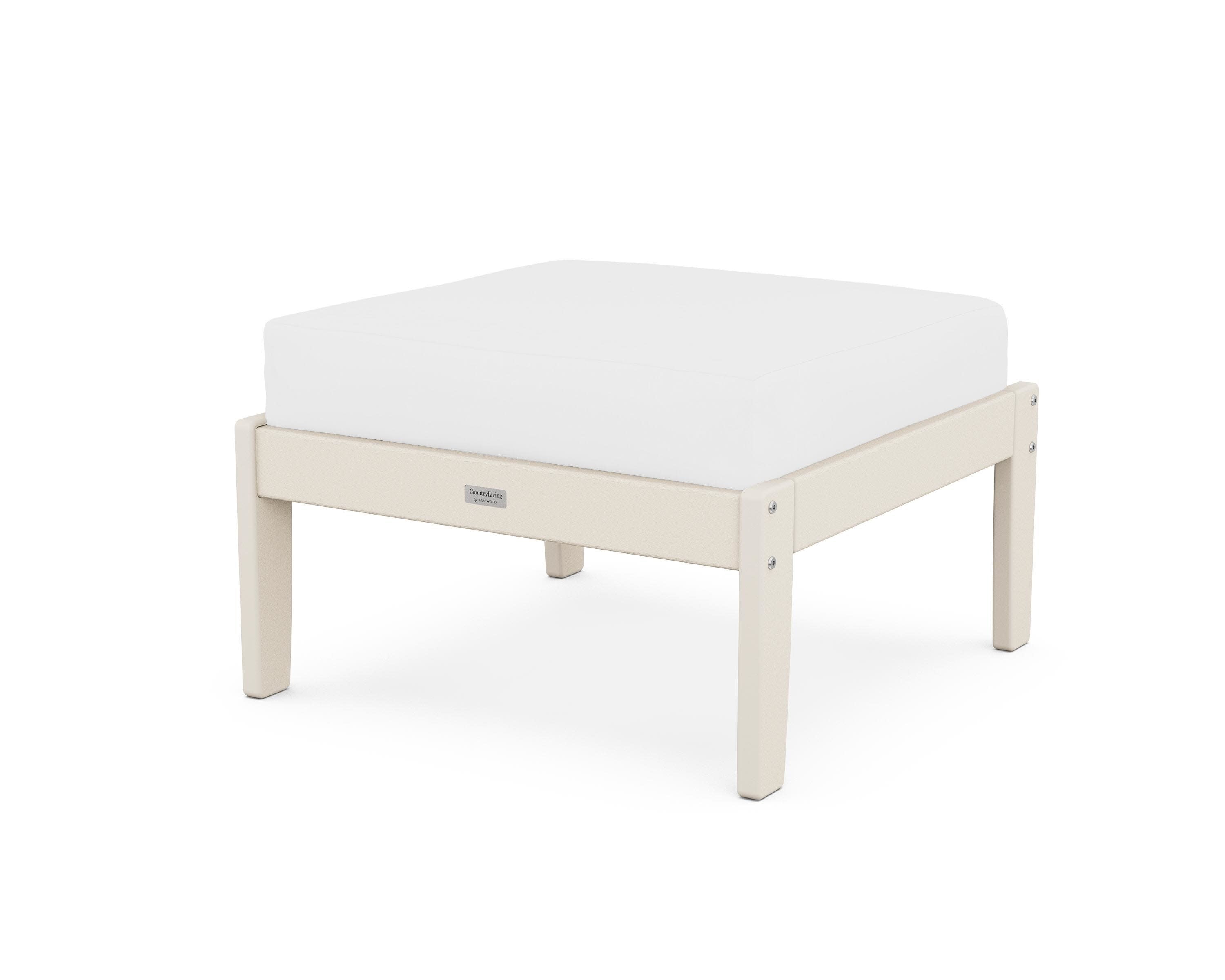 Cottage Deep Seating Ottoman in Sand / Natural