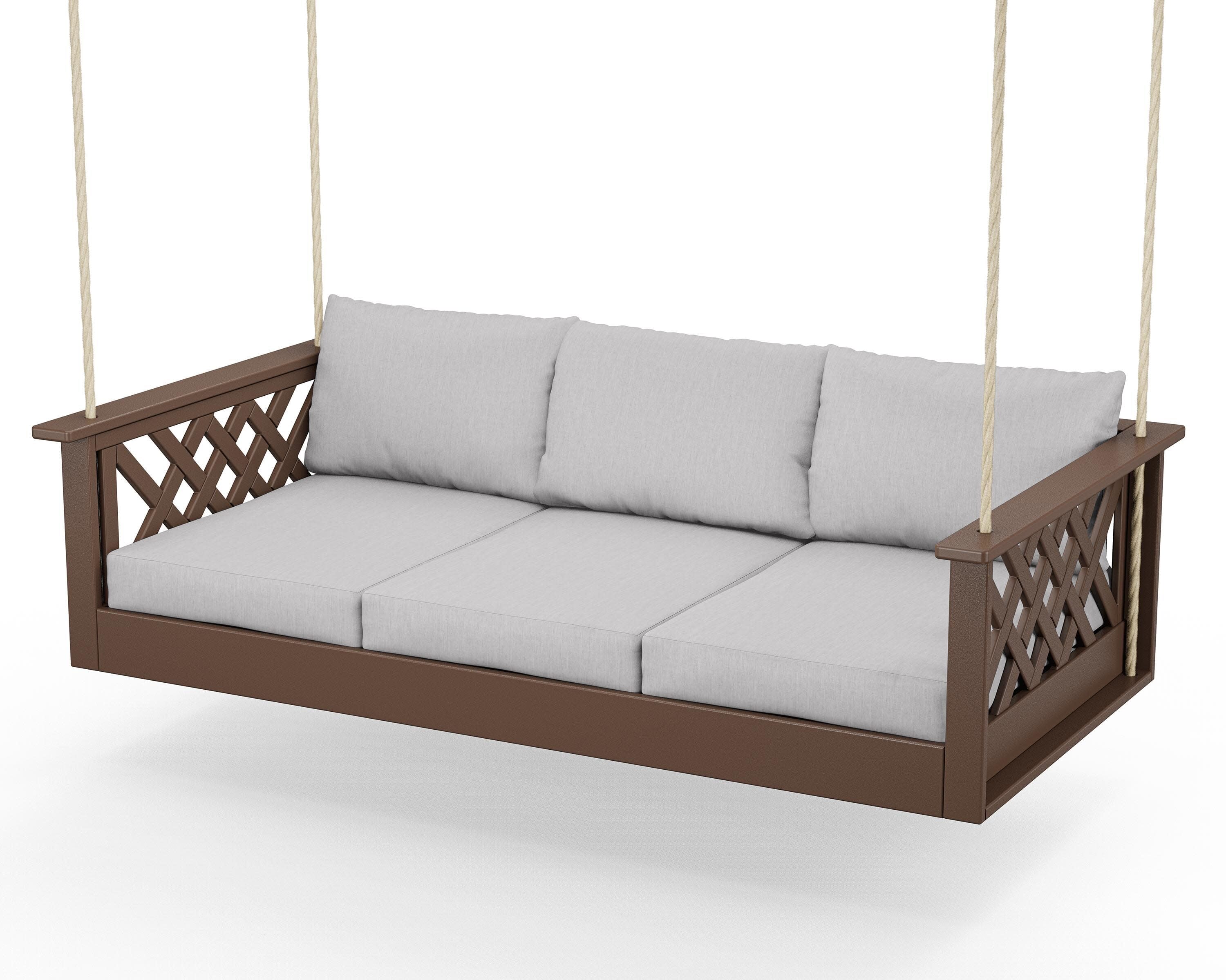 Wovendale Daybed Swing in Mahogany / Granite