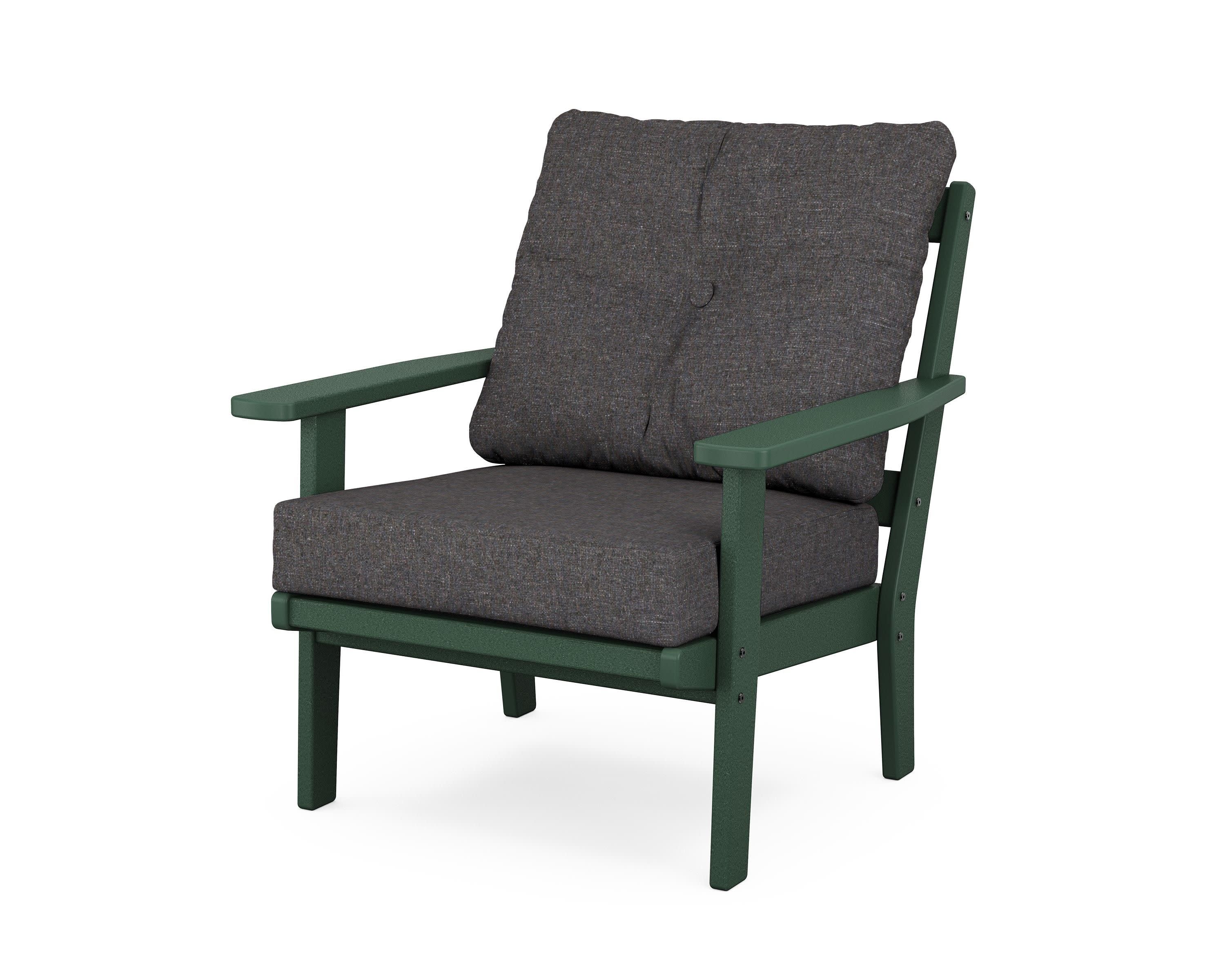 Prairie Deep Seating Chair in Green / Ash Charcoal