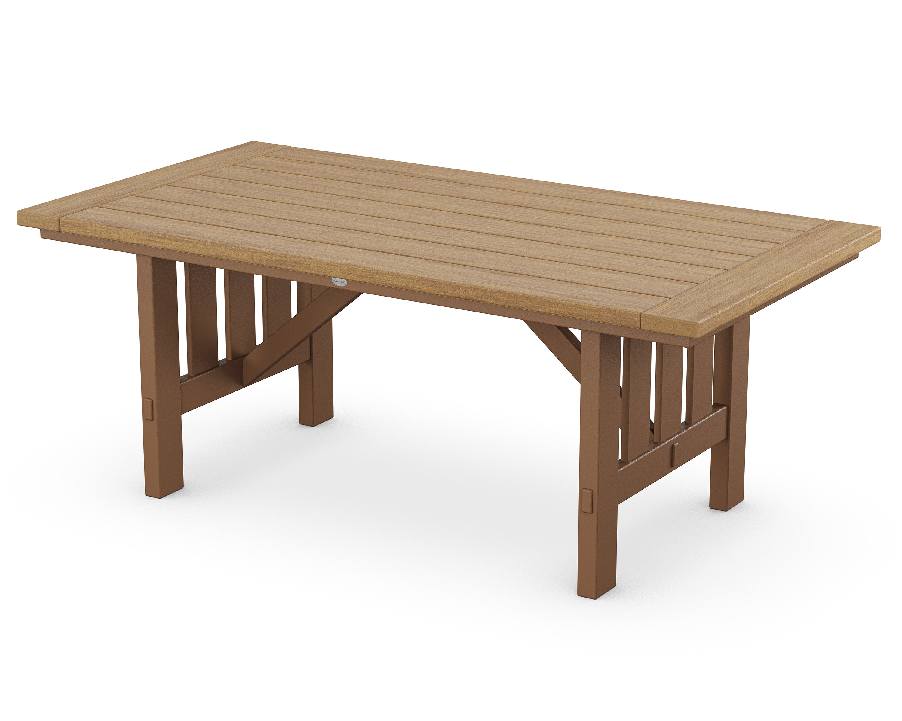 Mission 39" x 75" Dining Table in Teak / Natural