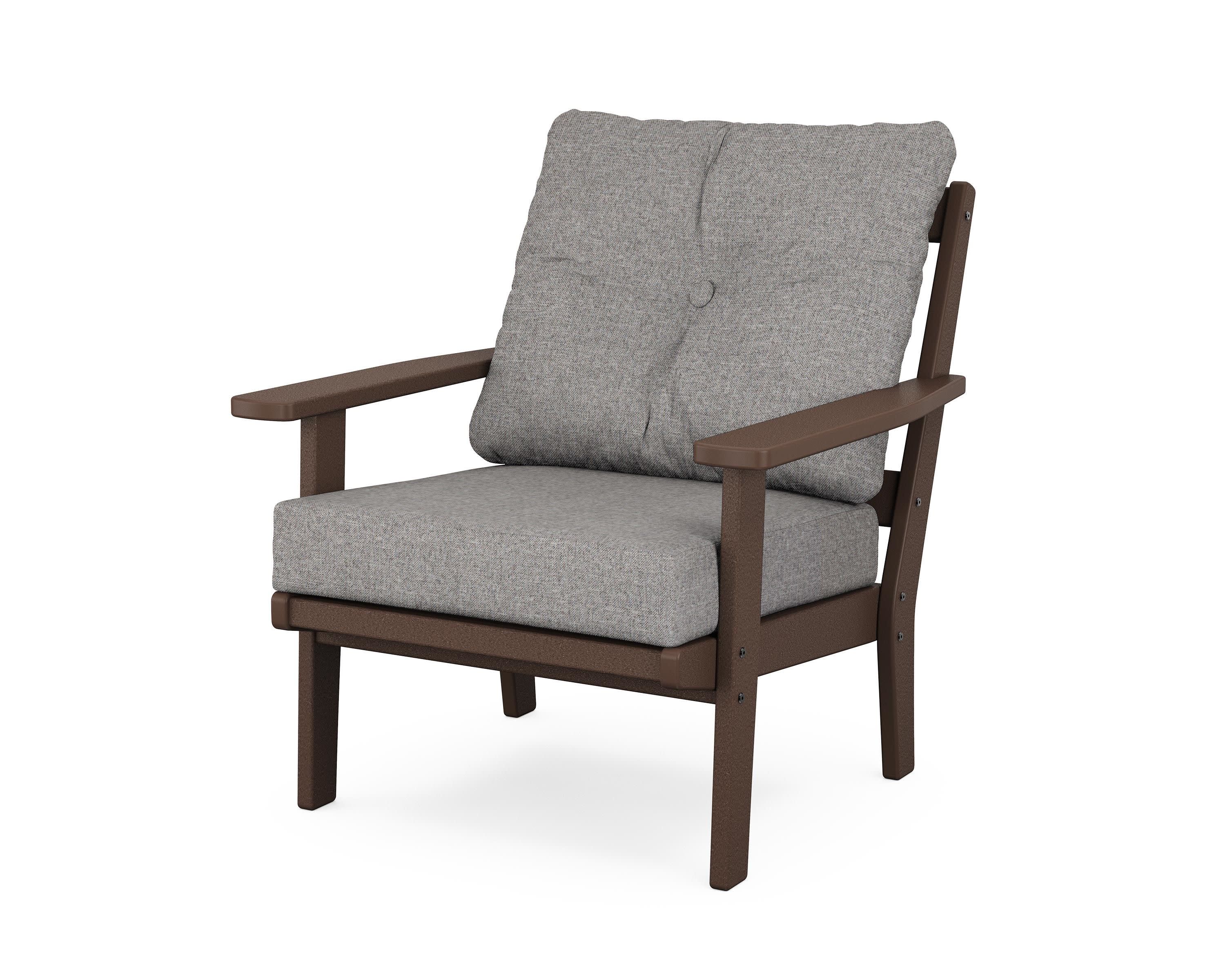 Prairie Deep Seating Chair in Mahogany / Grey Mist