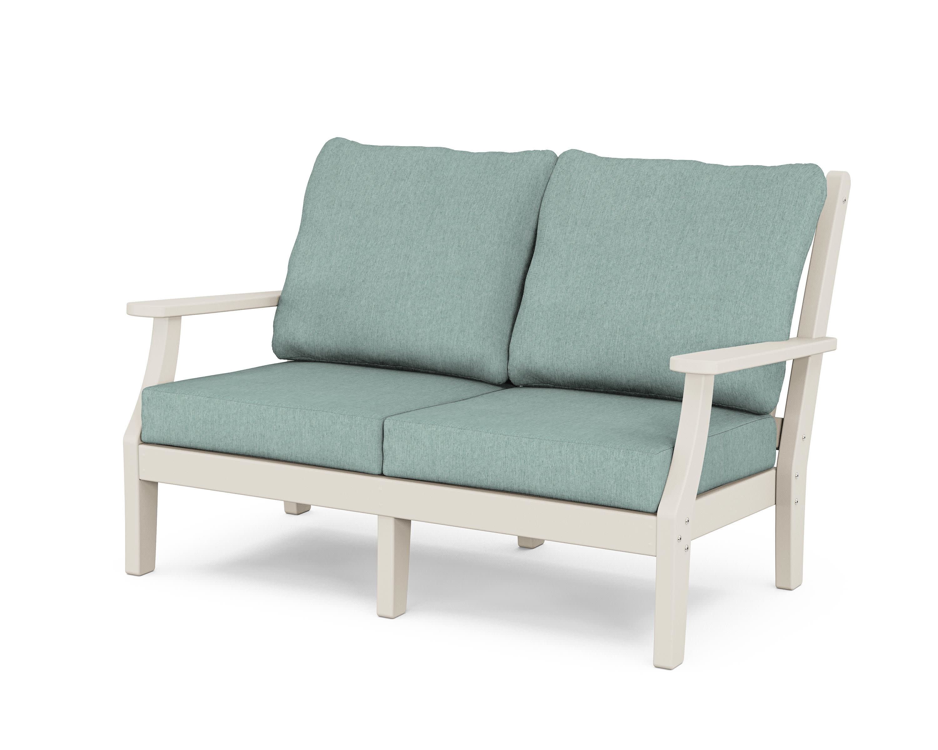 Wovendale Deep Seating Loveseat in Sand / Glacier Spa