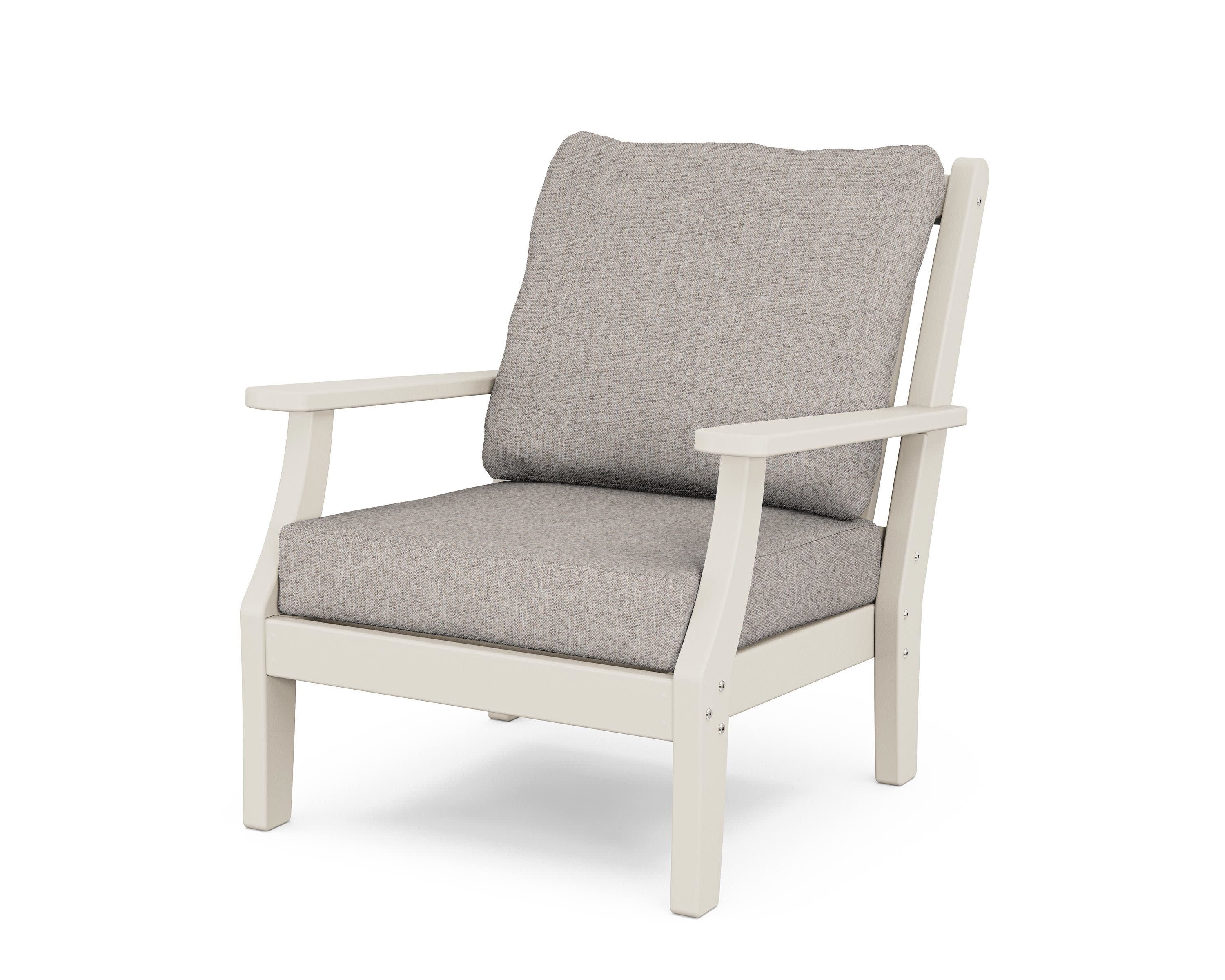 Wovendale Deep Seating Chair in Sand / Weathered Tweed