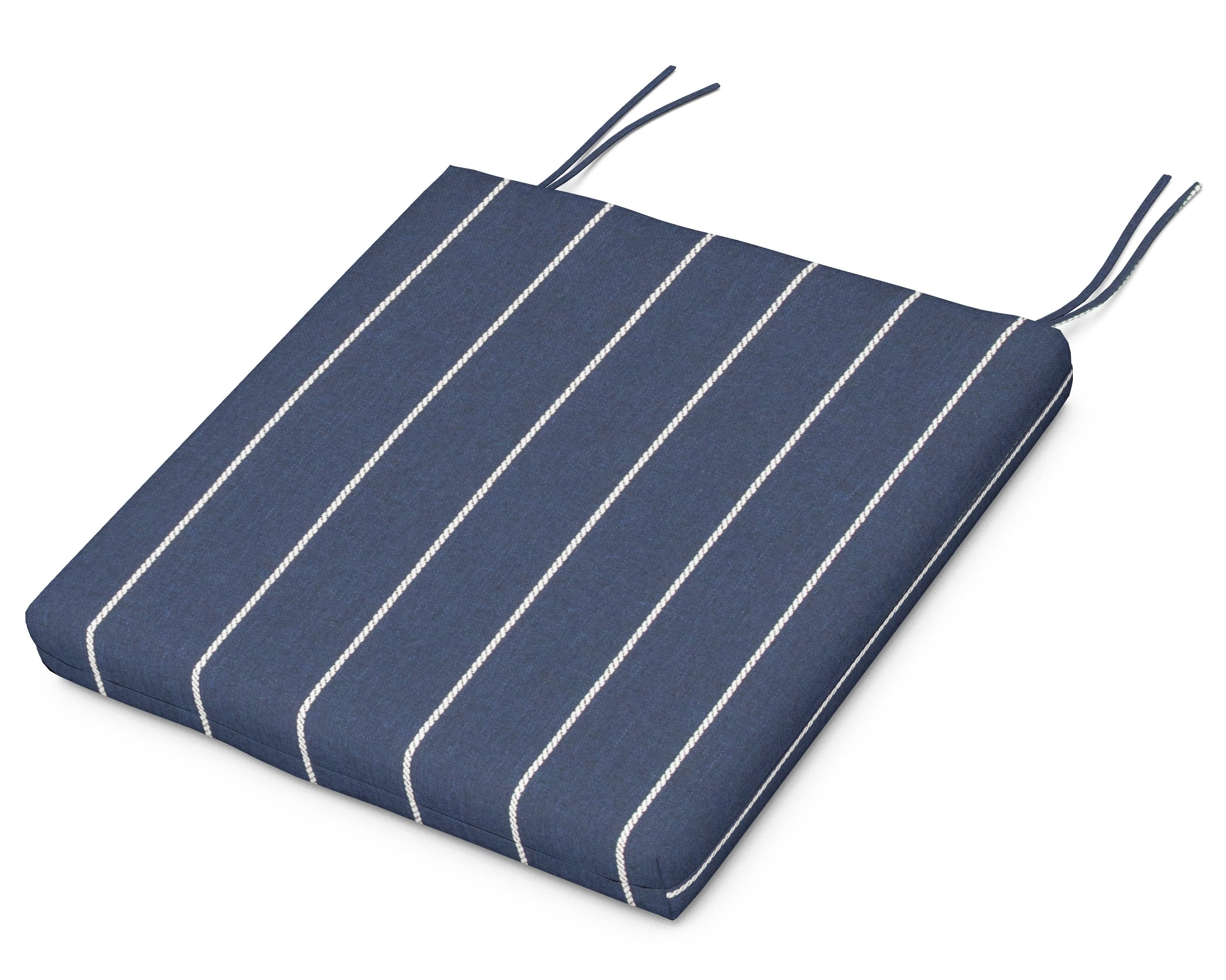 Seat Cushion - 18.5"D x 21"W x 2.5"H in Pencil Navy