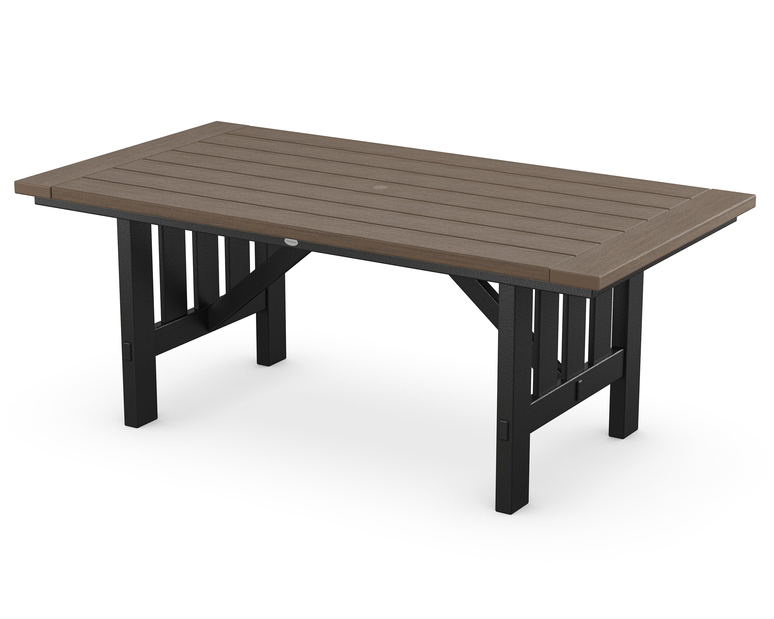 Mission 39" x 75" Dining Table in Black / Kona