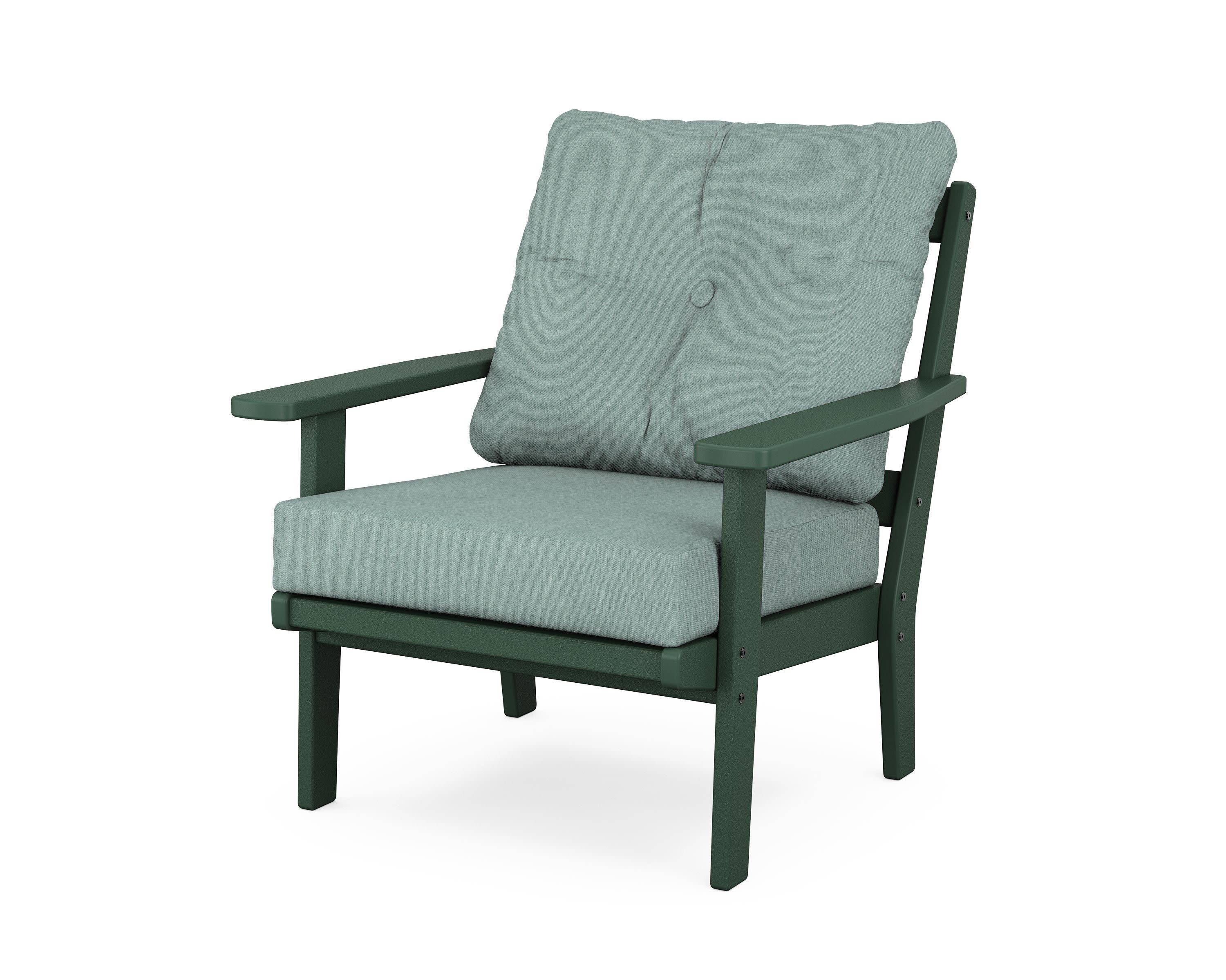 Prairie Deep Seating Chair in Green / Glacier Spa