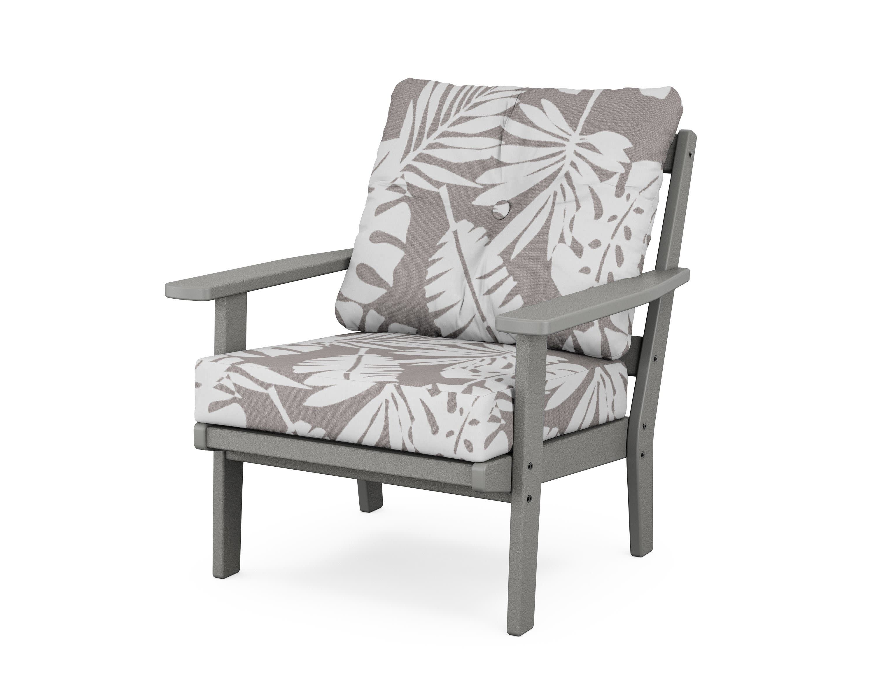 Prairie Deep Seating Chair in Slate Grey / Leaf Grey Mist
