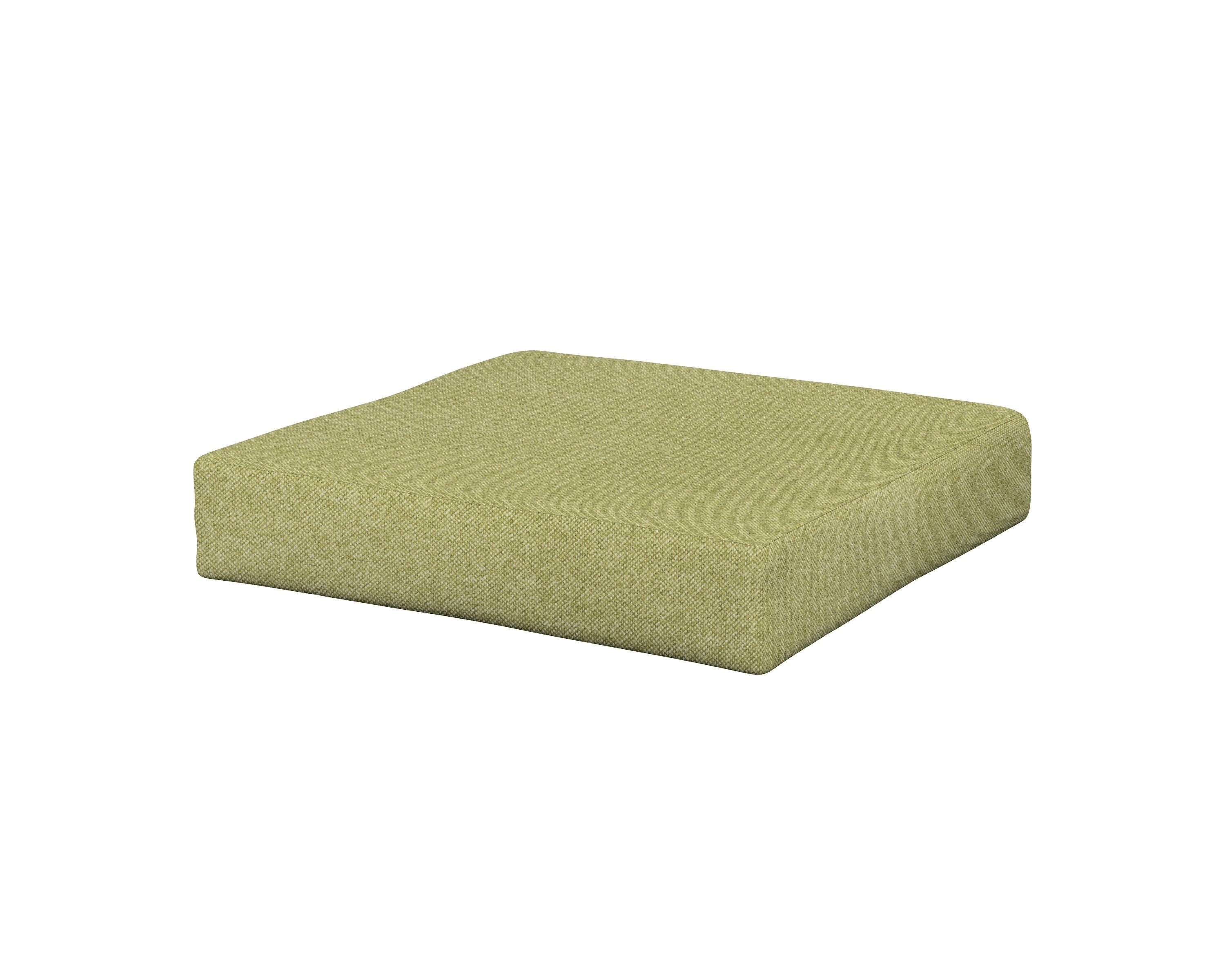 Vineyard Ottoman Cushion in Chartreuse Boucle