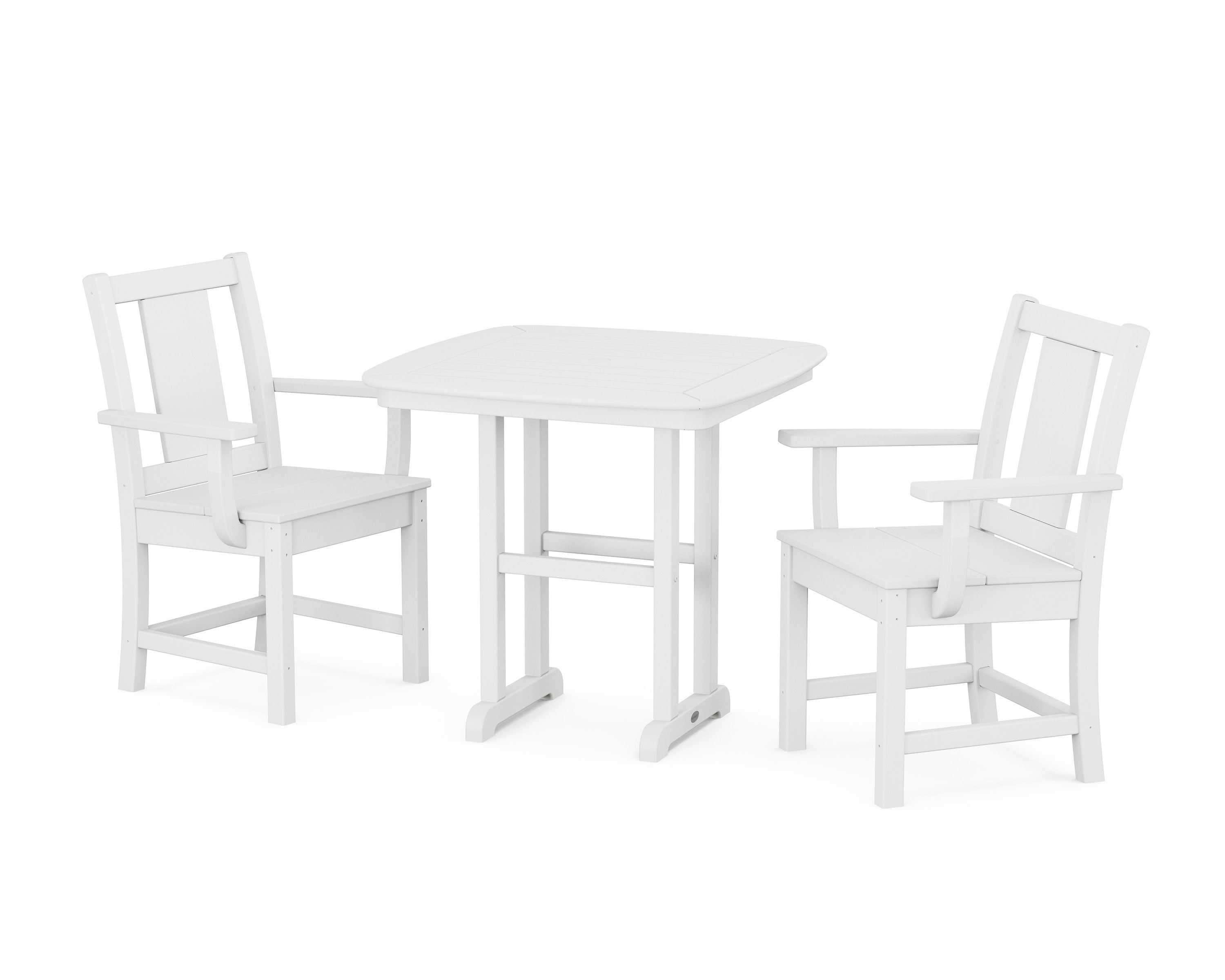 Prairie 3-Piece Dining Set in White