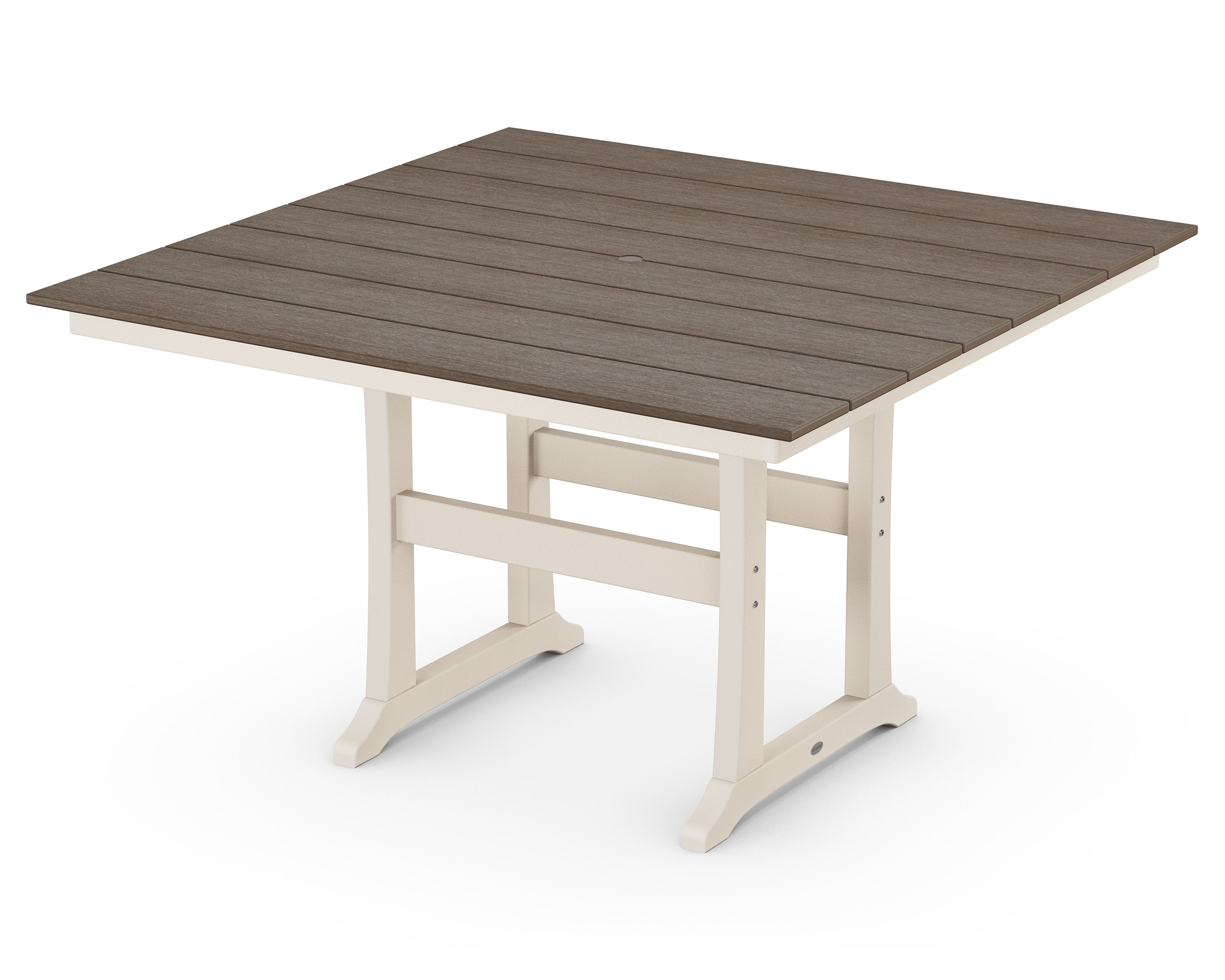 Farmhouse Trestle 59" Counter Table in Sand / Kona
