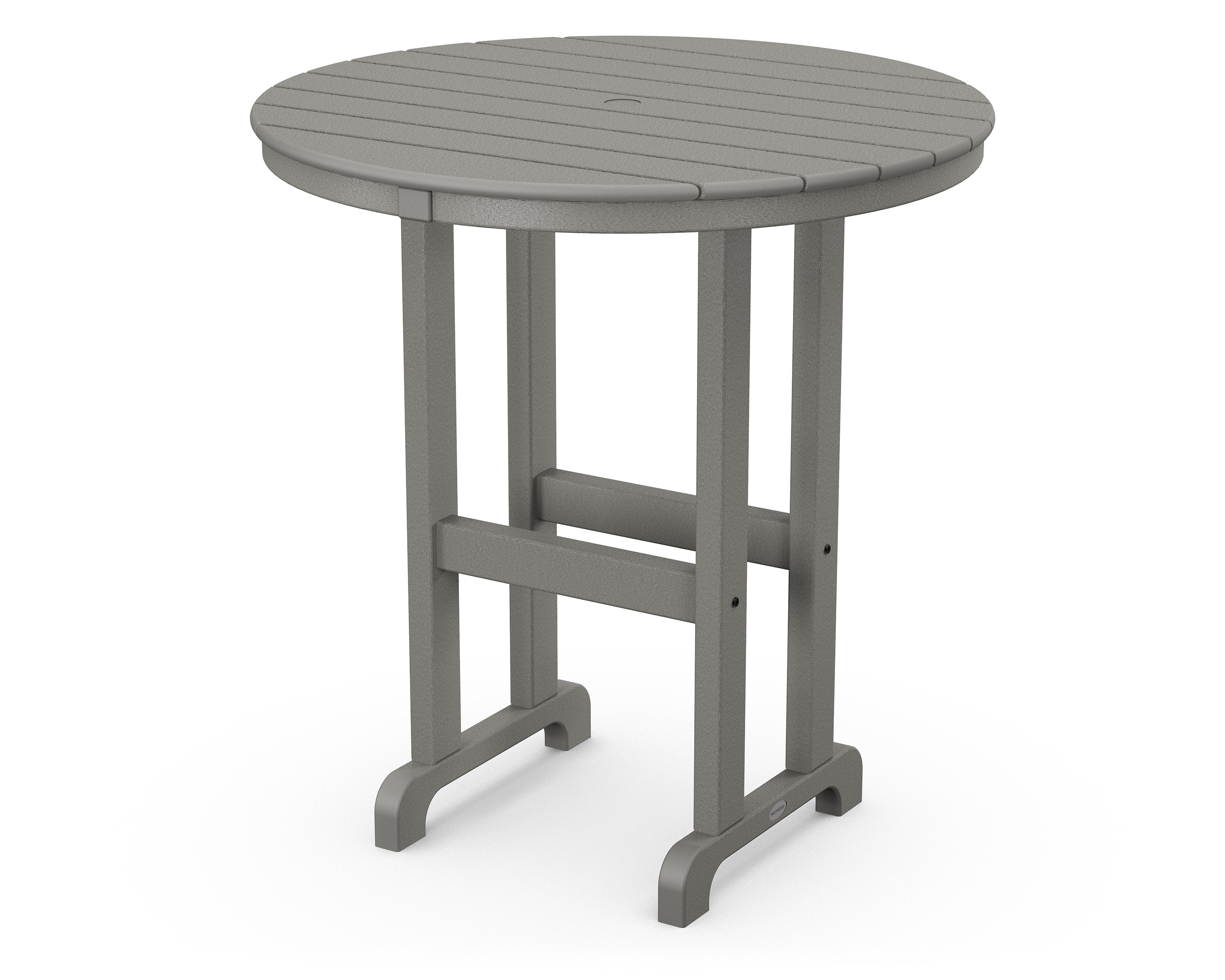 36" Round Farmhouse Counter Table in Slate Grey