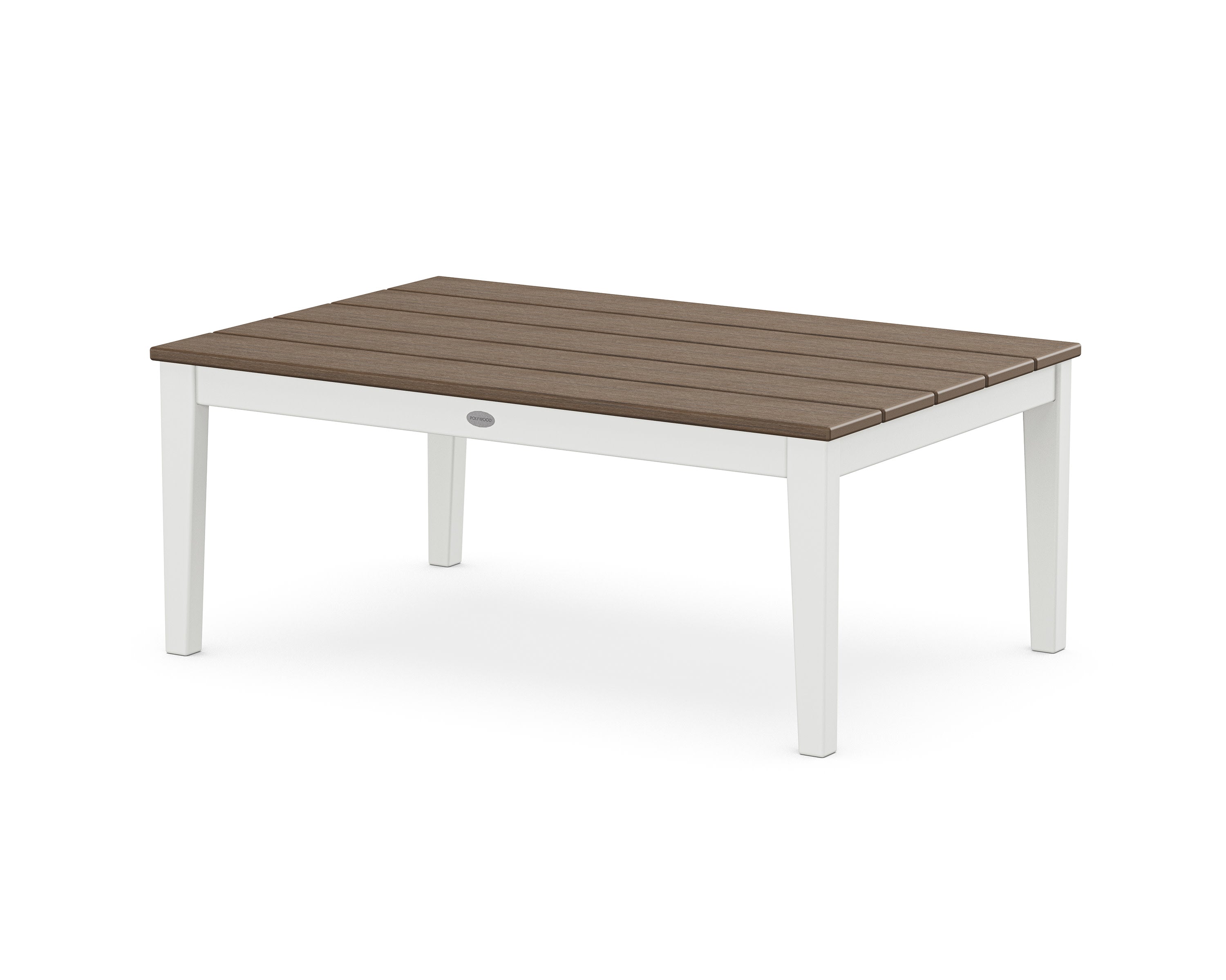 Newport 28" x 42" Coffee Table in White / Kona