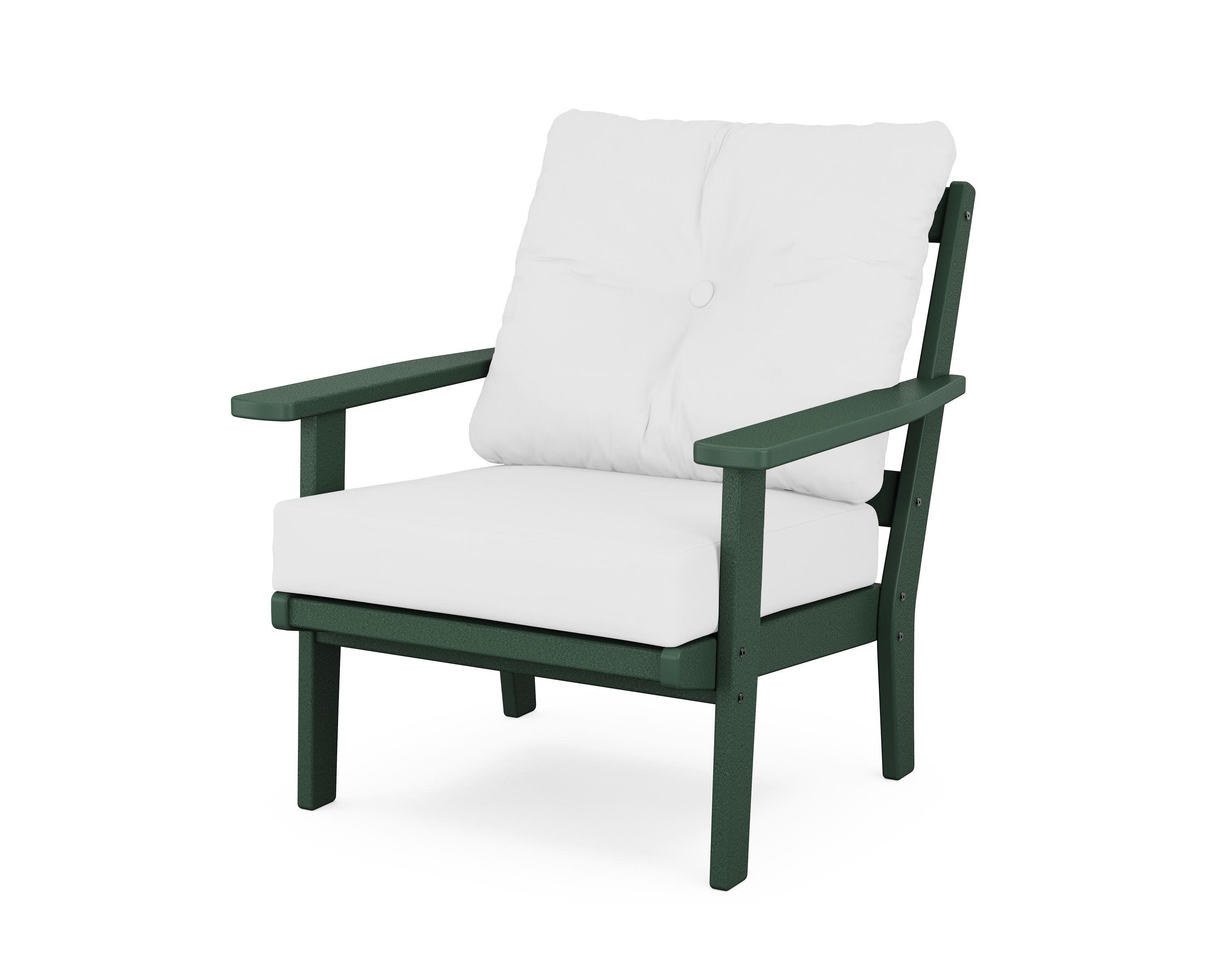 Prairie Deep Seating Chair in Green / Natural