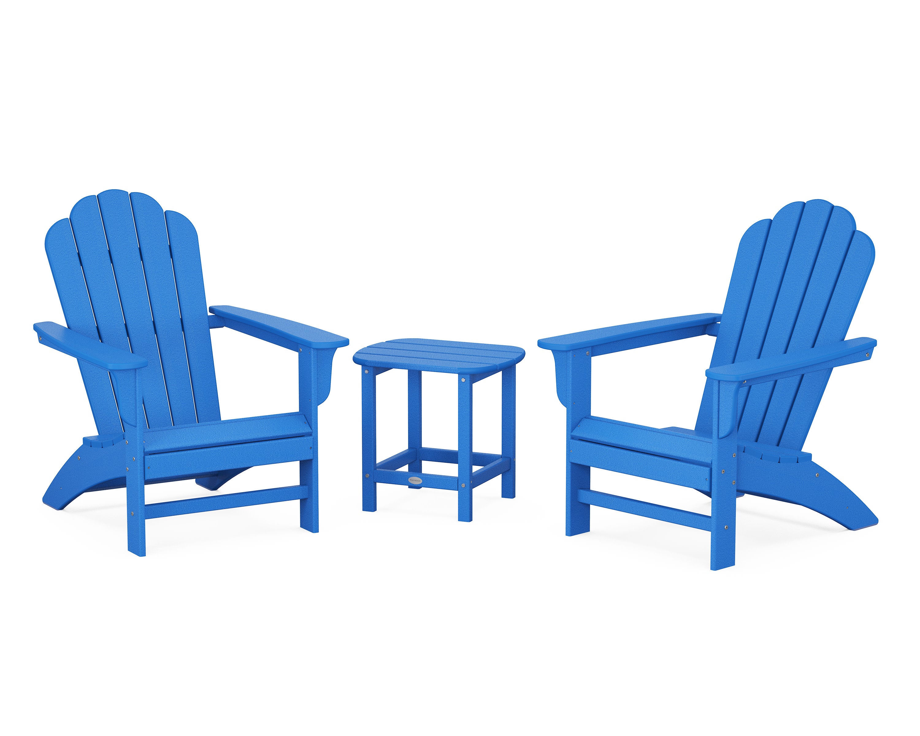 Cottage Adirondack Chair 3-Piece Set in Pacific Blue
