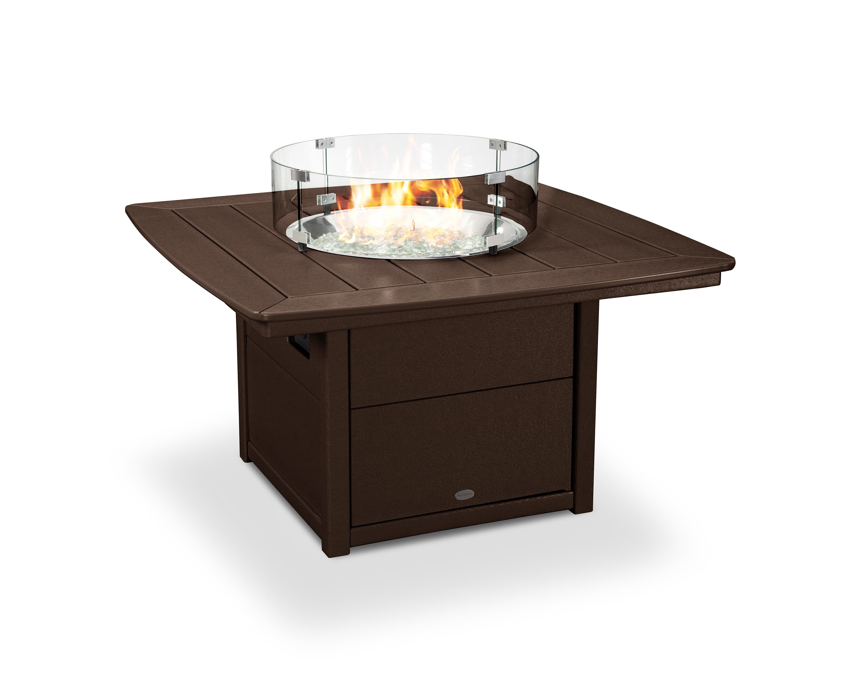 Nautical 42" Fire Pit Table in Mahogany