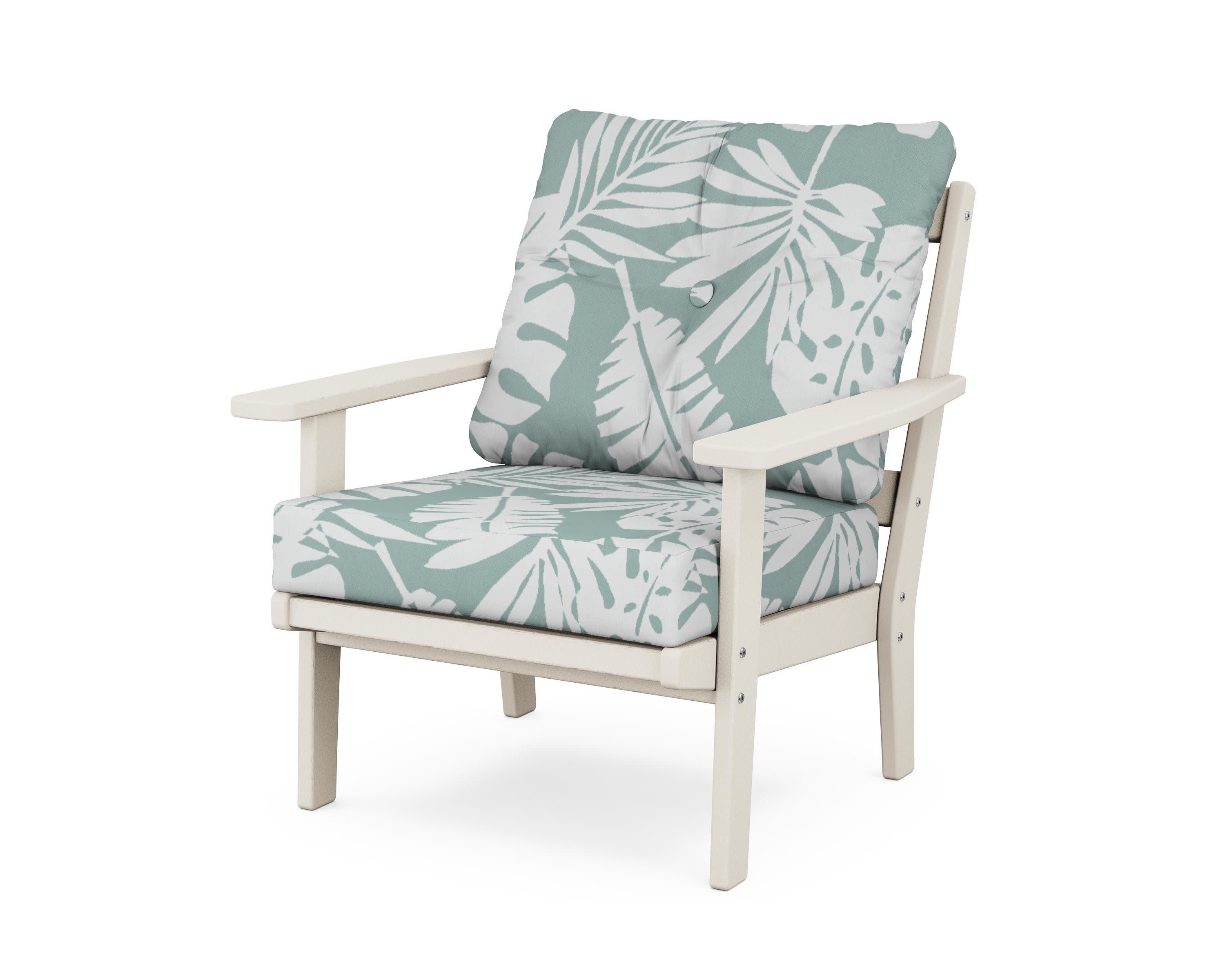 Prairie Deep Seating Chair in Sand / Leaf Glacier Spa