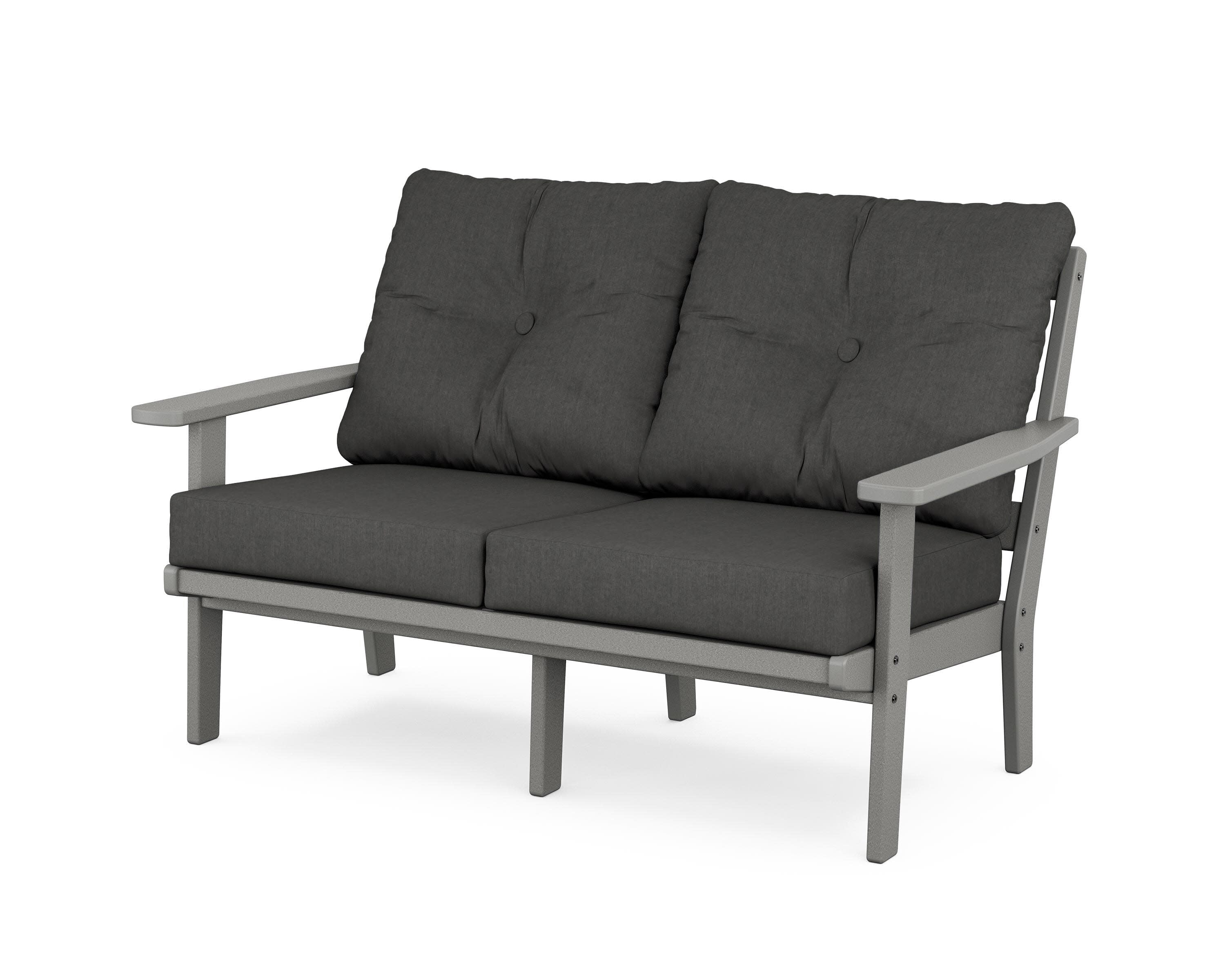 Prairie Deep SeatingLoveseat in Slate Grey / Spectrum Carbon