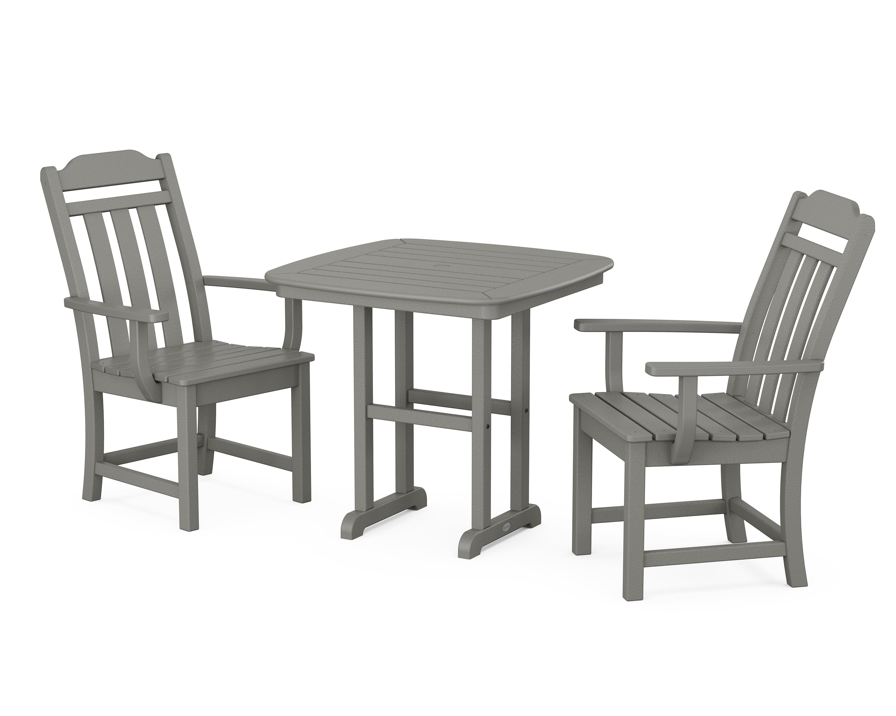 Cottage 3-Piece Dining Set in Slate Grey