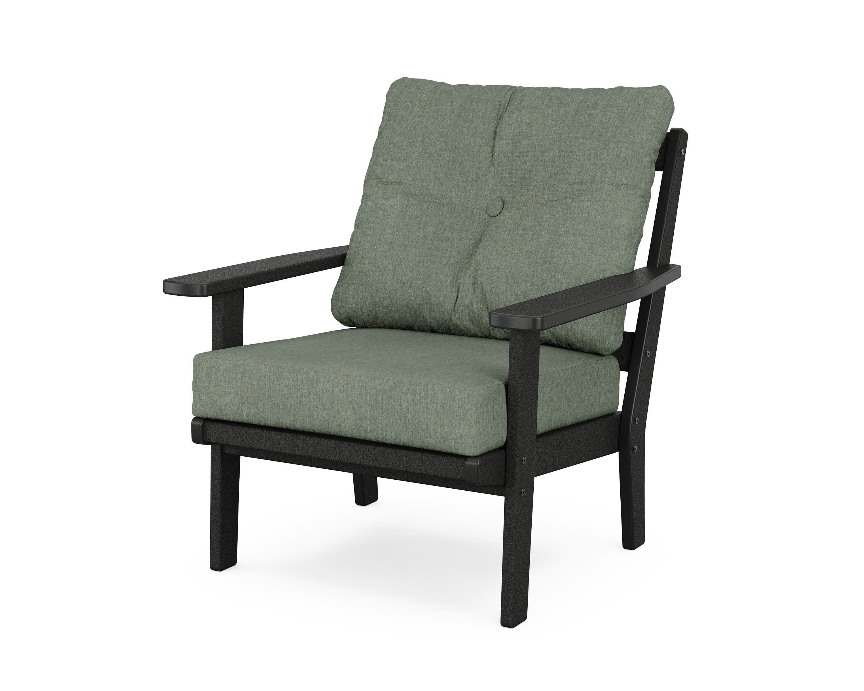 Prairie Deep Seating Chair in Black / Cast Sage