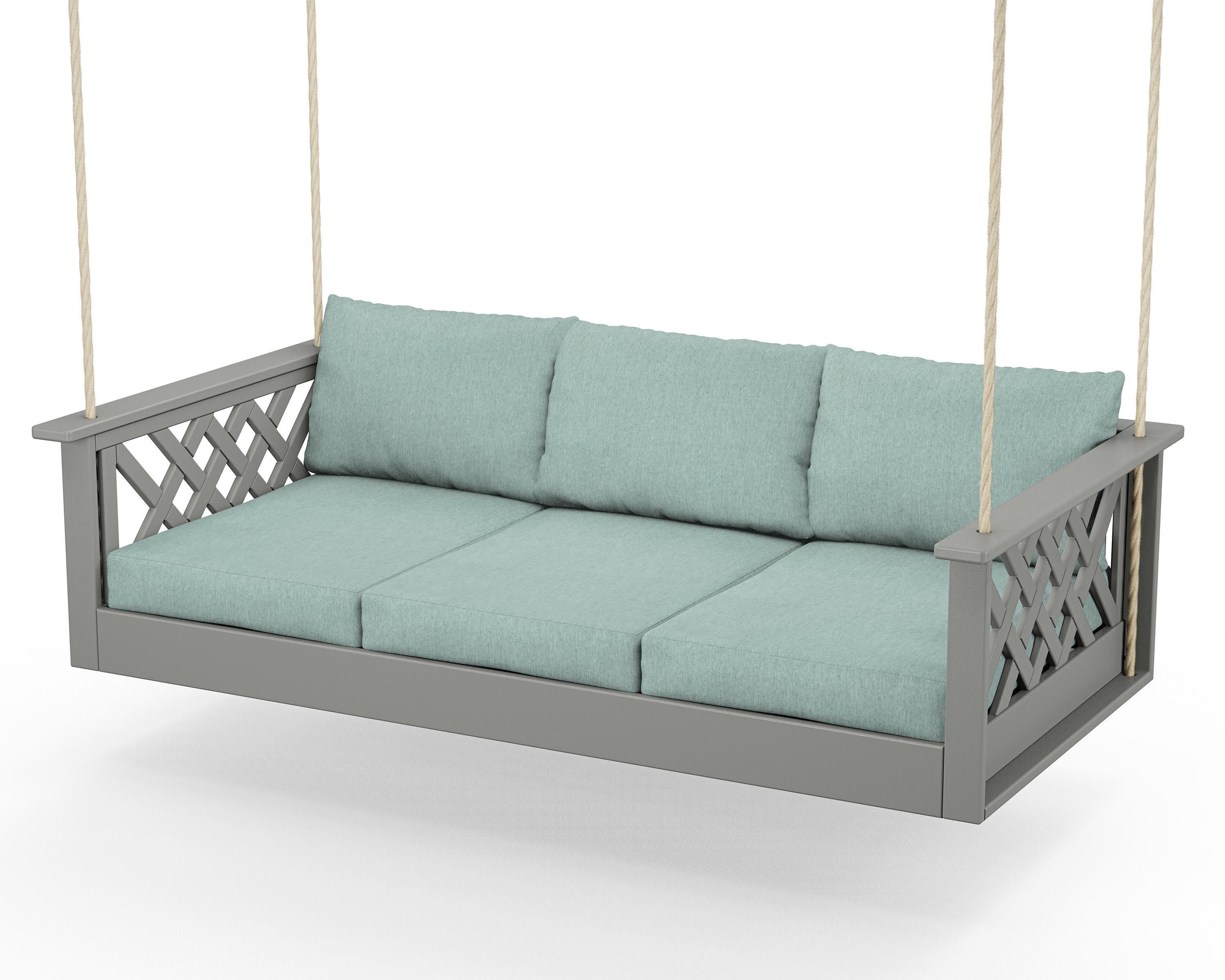 Wovendale Daybed Swing in Slate Grey / Glacier Spa