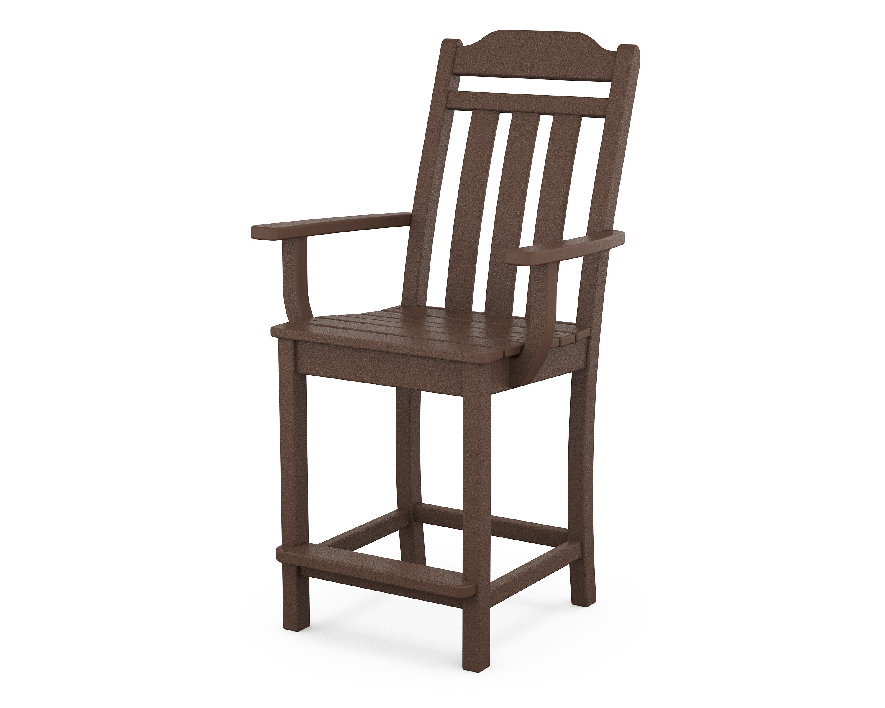 Cottage Counter Arm Chair in Mahogany