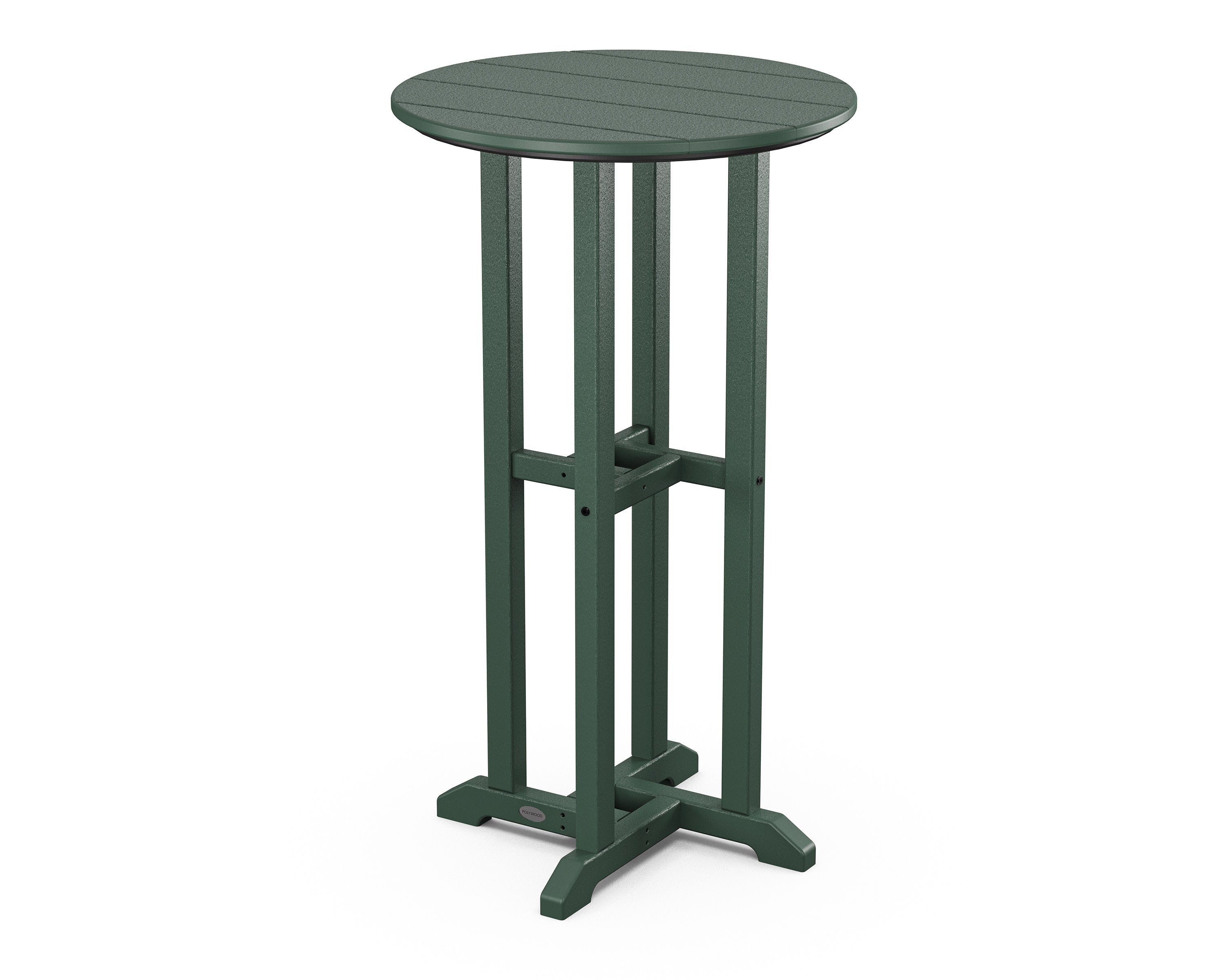 24" Round Farmhouse Bar Bistro Table in Green