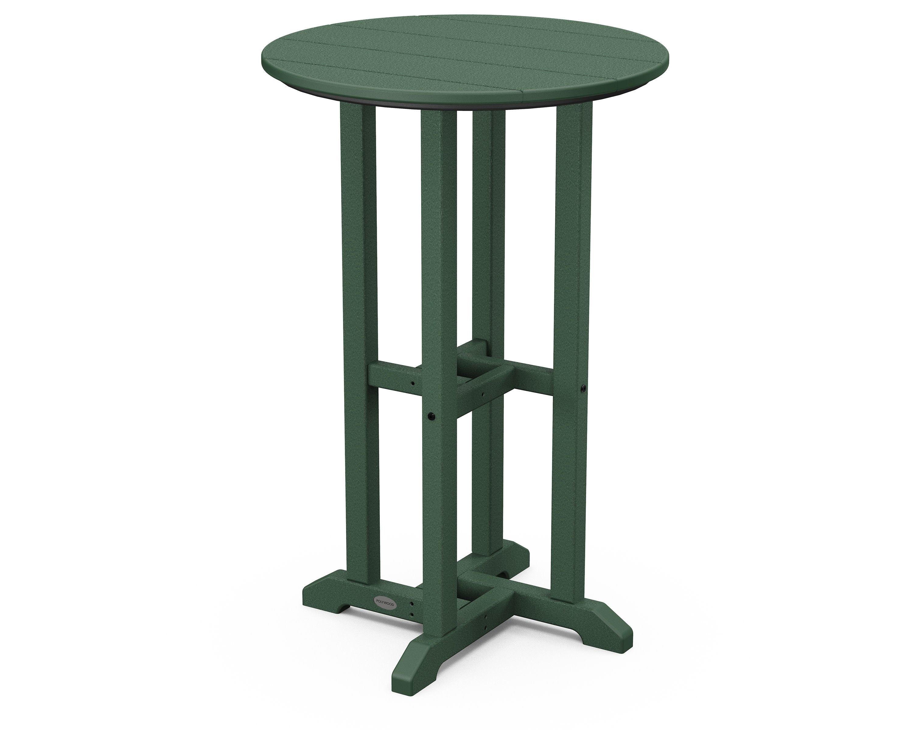 24" Round Farmhouse Counter Bistro Table in Green