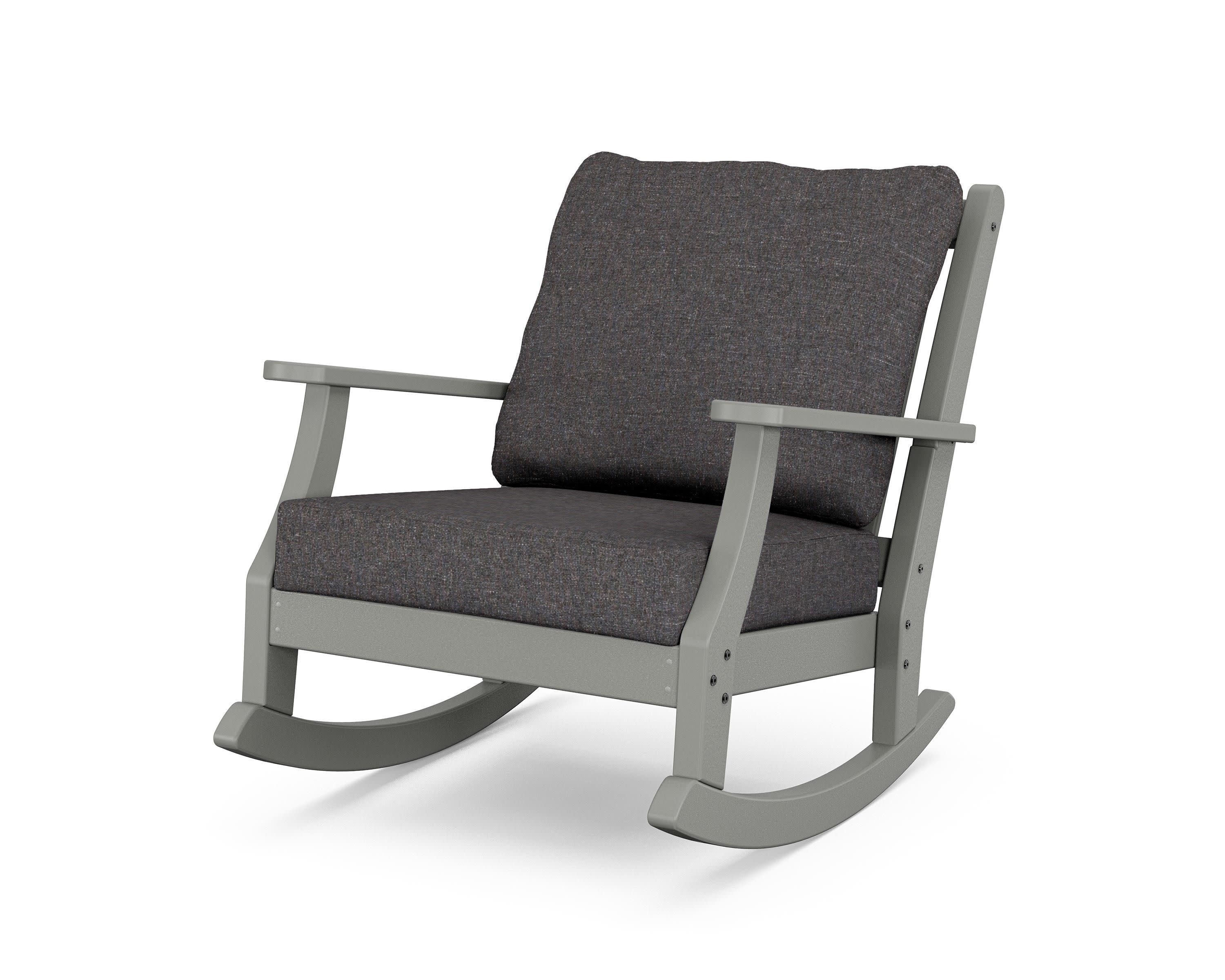 Wovendale Deep Seating Rocking Chair in Slate Grey / Ash Charcoal