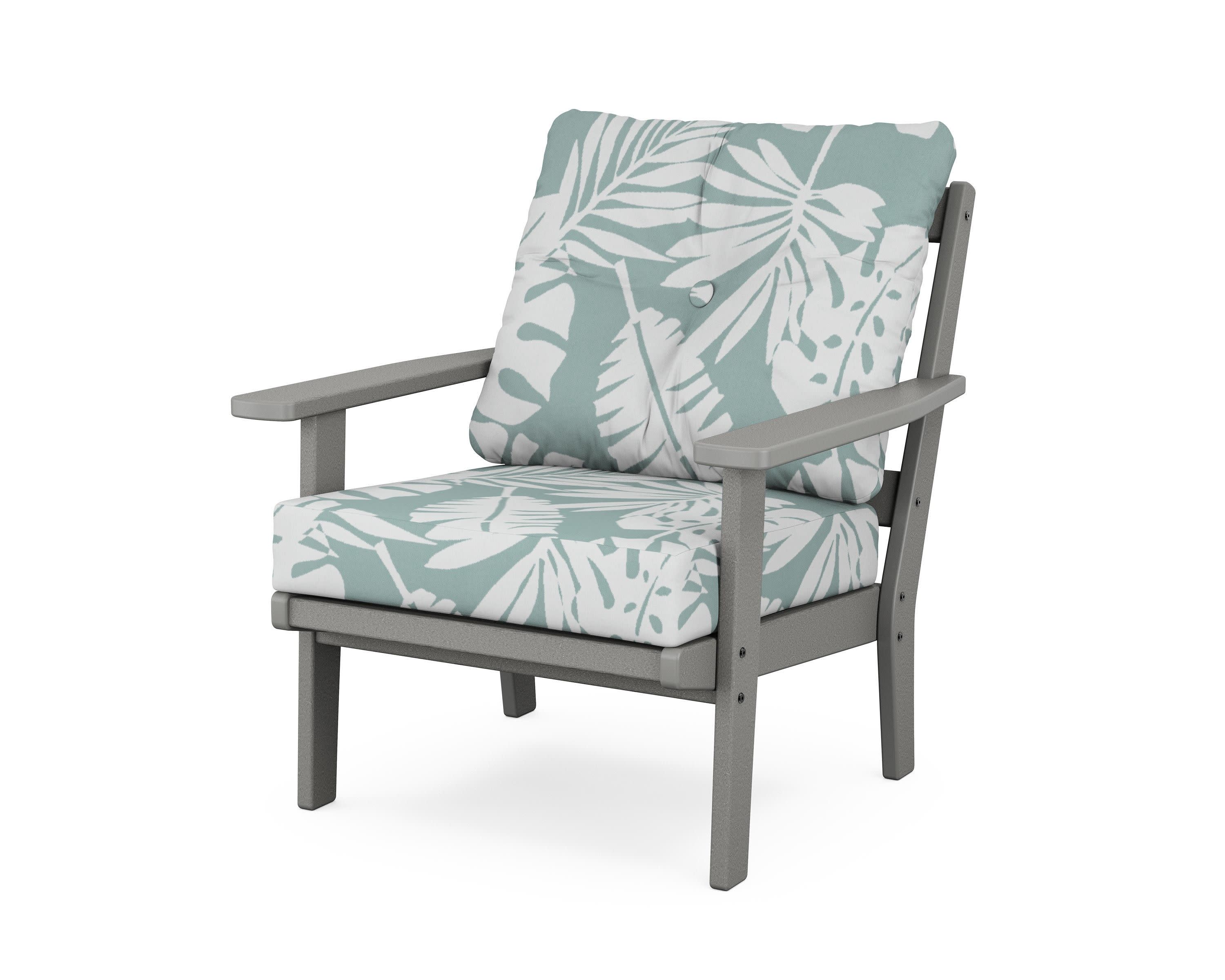 Prairie Deep Seating Chair in Slate Grey / Leaf Glacier Spa