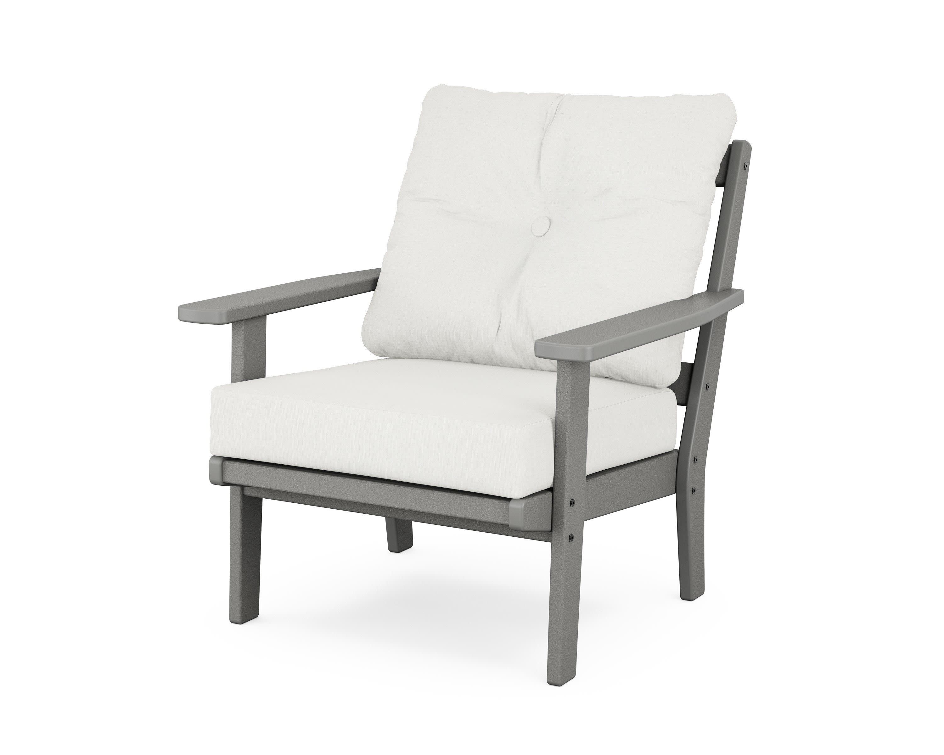 Prairie Deep Seating Chair in Slate Grey / Natural Linen