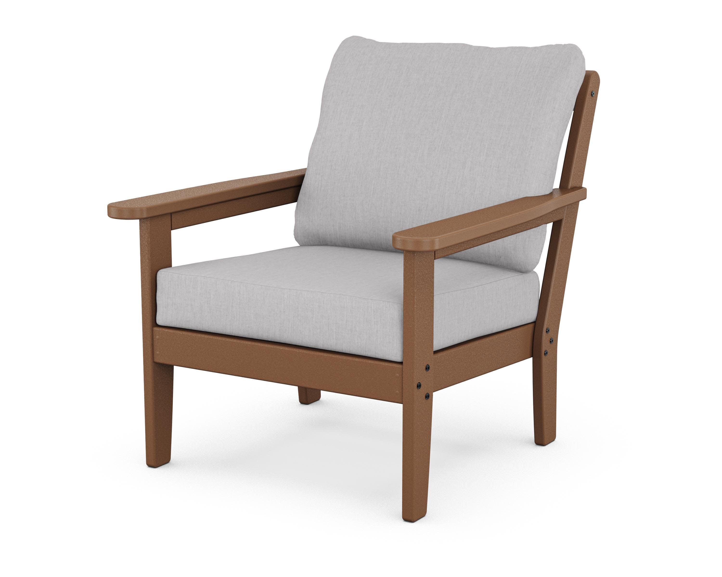 Cottage Deep Seating Chair in Teak / Granite
