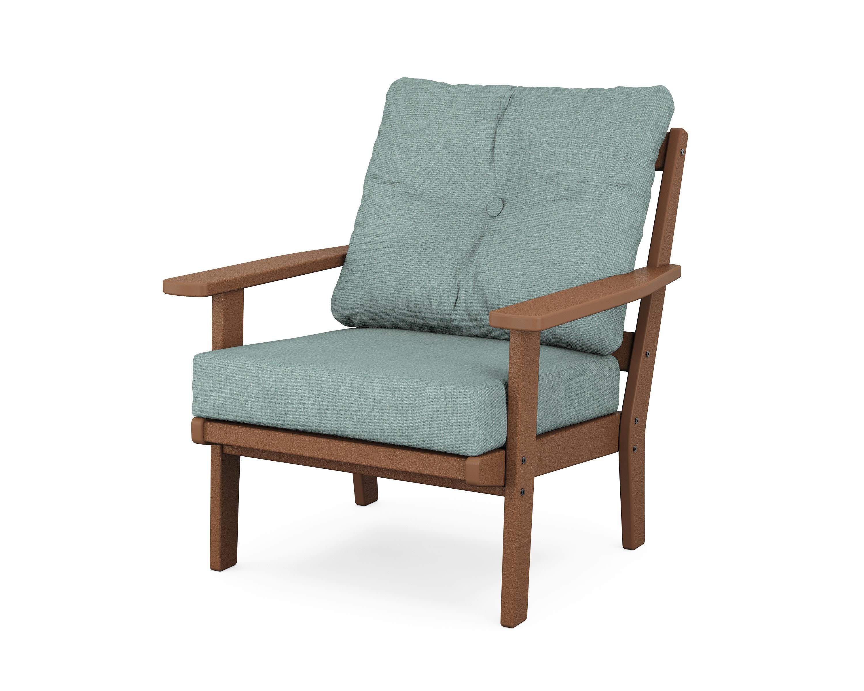Prairie Deep Seating Chair in Teak / Glacier Spa