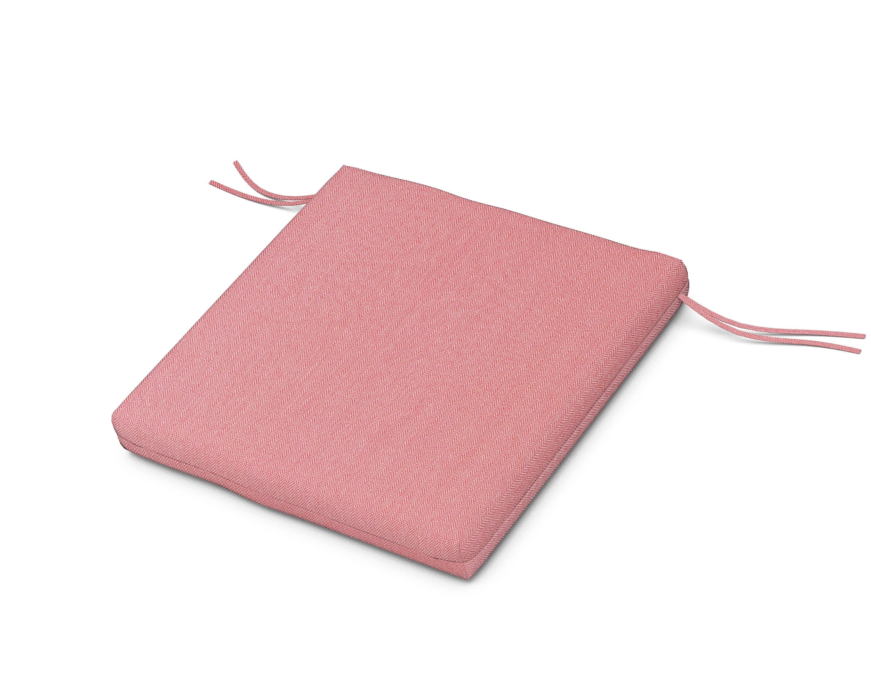Seat Cushion - 20"D x 20"W x 2.5"H in Primary Colors Coral