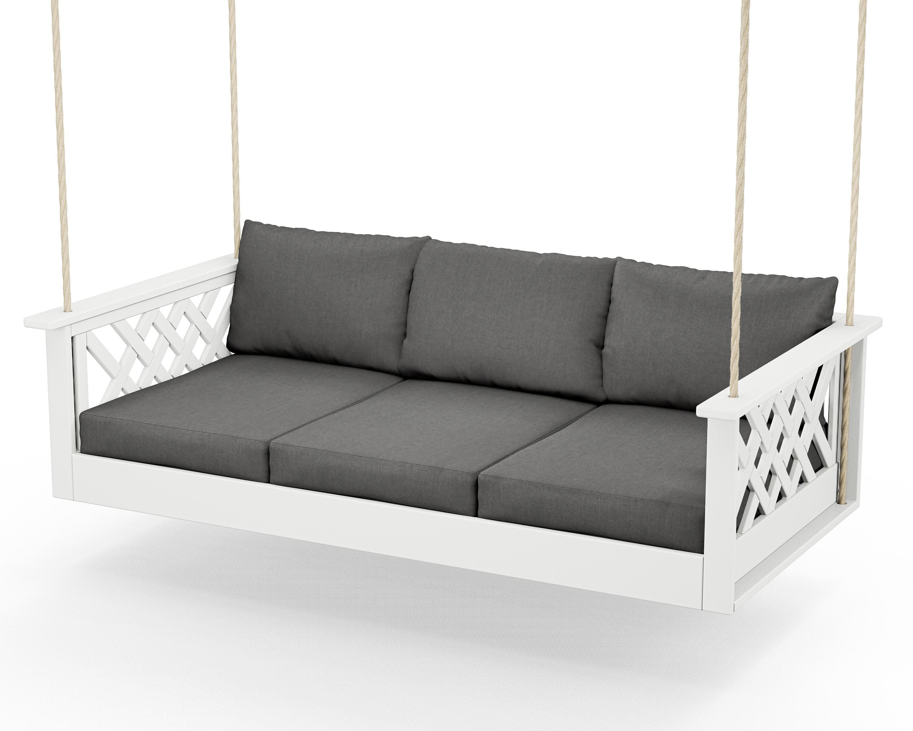 Wovendale Daybed Swing in White / Spectrum Carbon