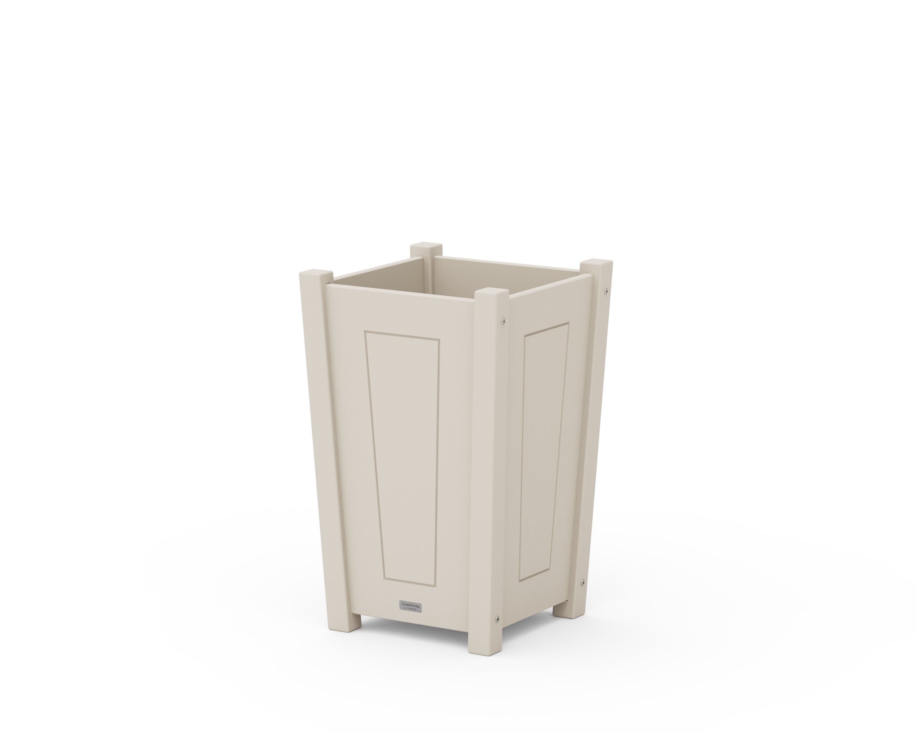 Country Living Tapered Square Short Planter Box in Sand