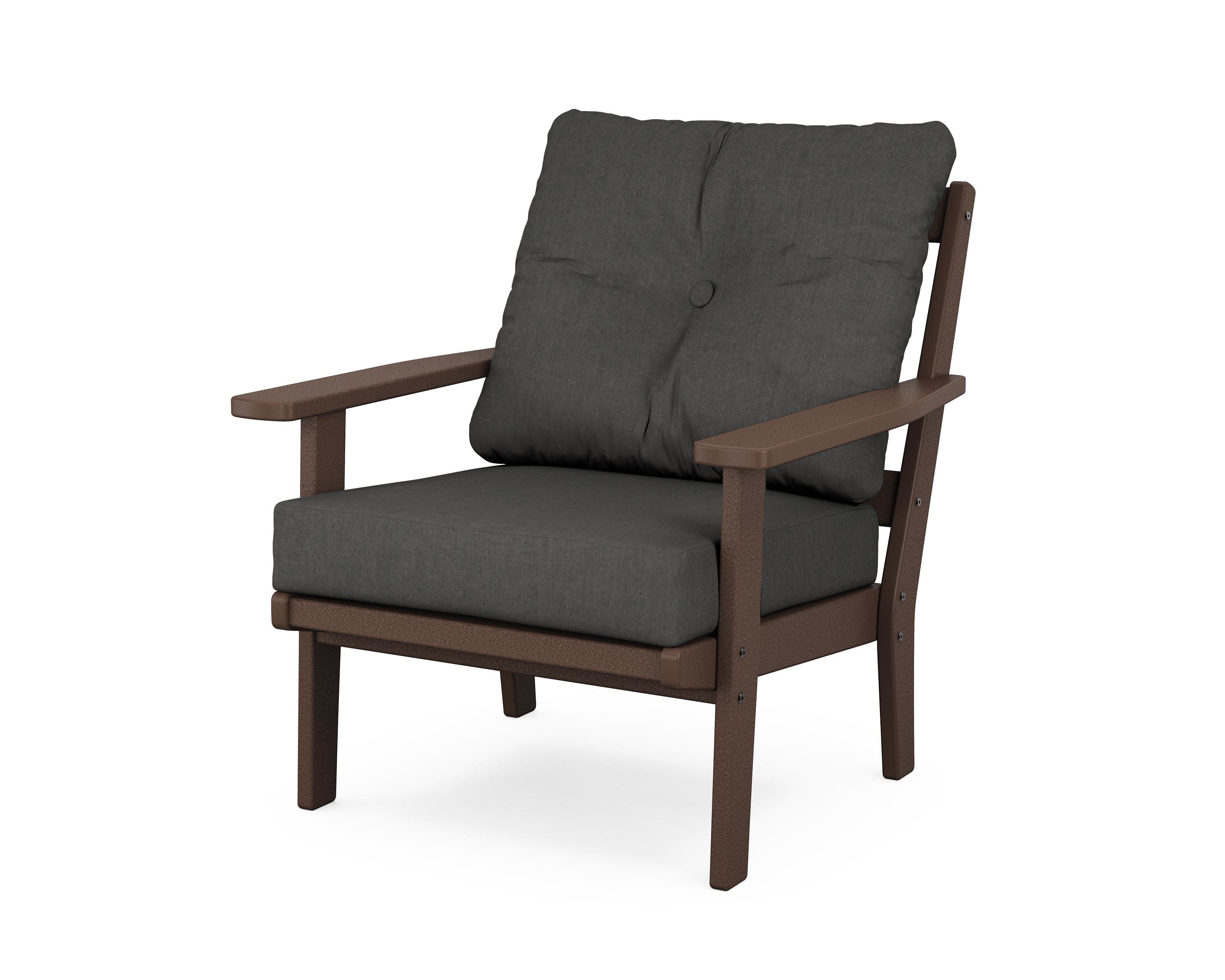 Prairie Deep Seating Chair in Mahogany / Spectrum Carbon