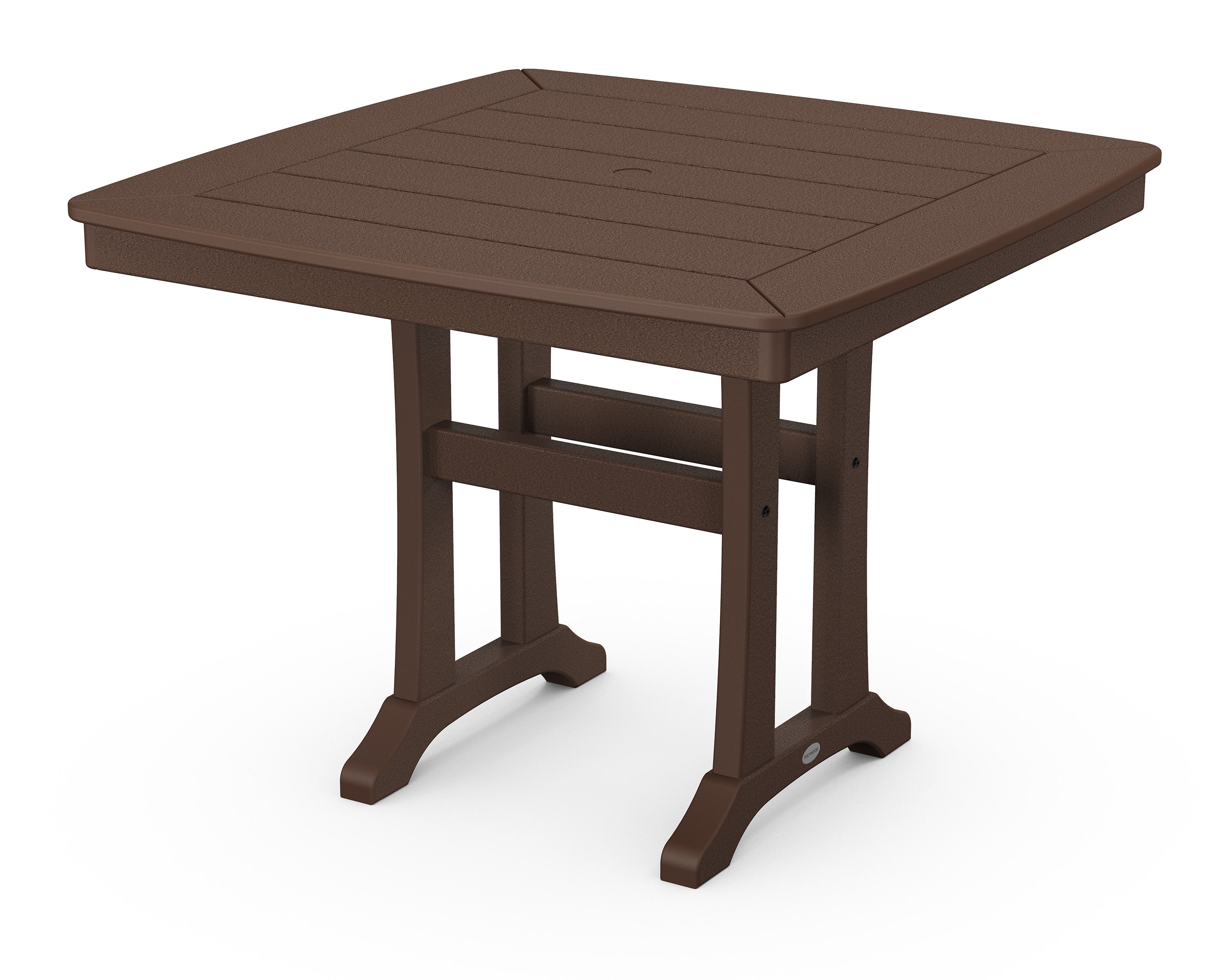 Nautical Trestle 37" Dining Table in Mahogany