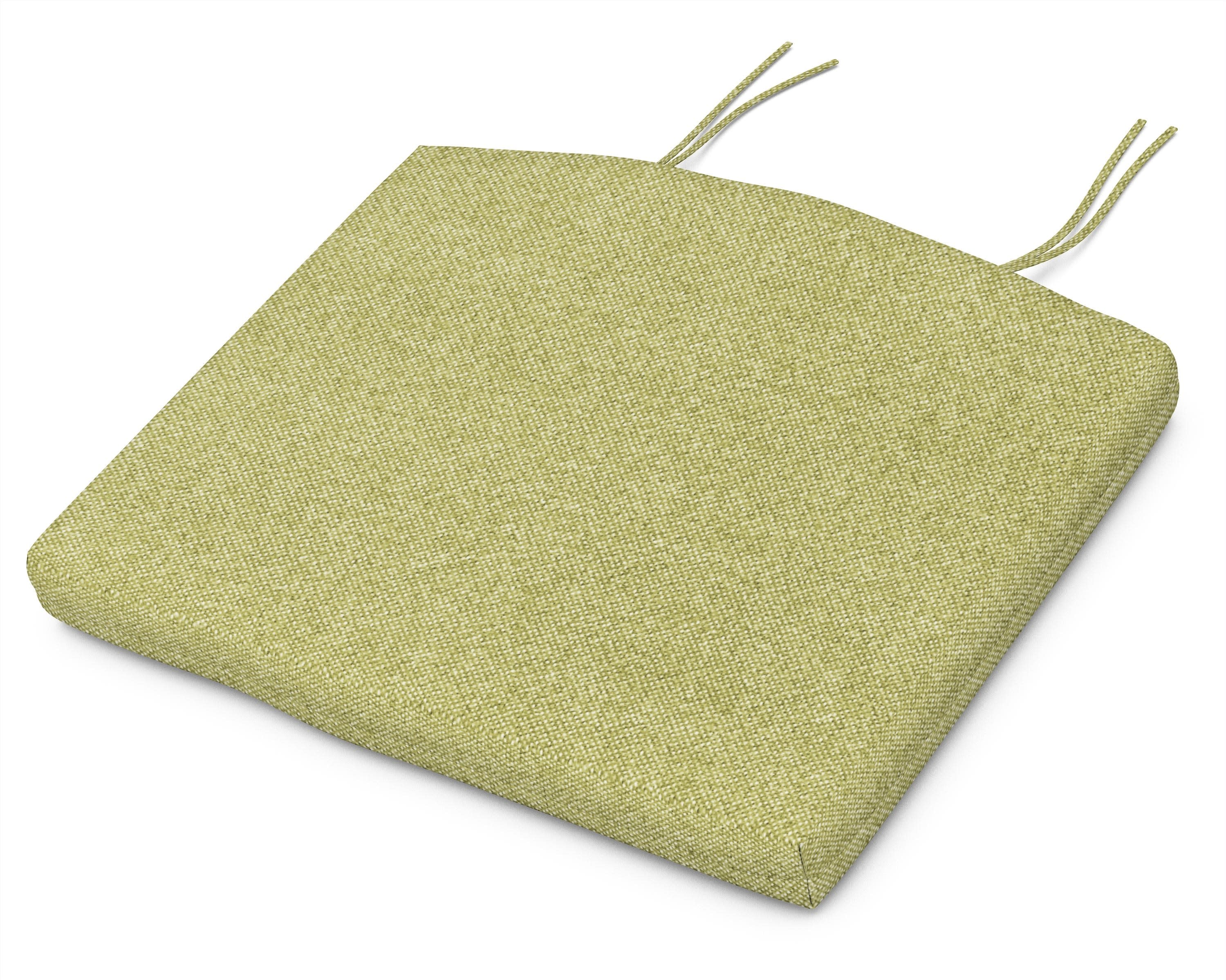Standard Seat Cushion 18"D x 22"W x 2.5"H in Chartreuse Boucle